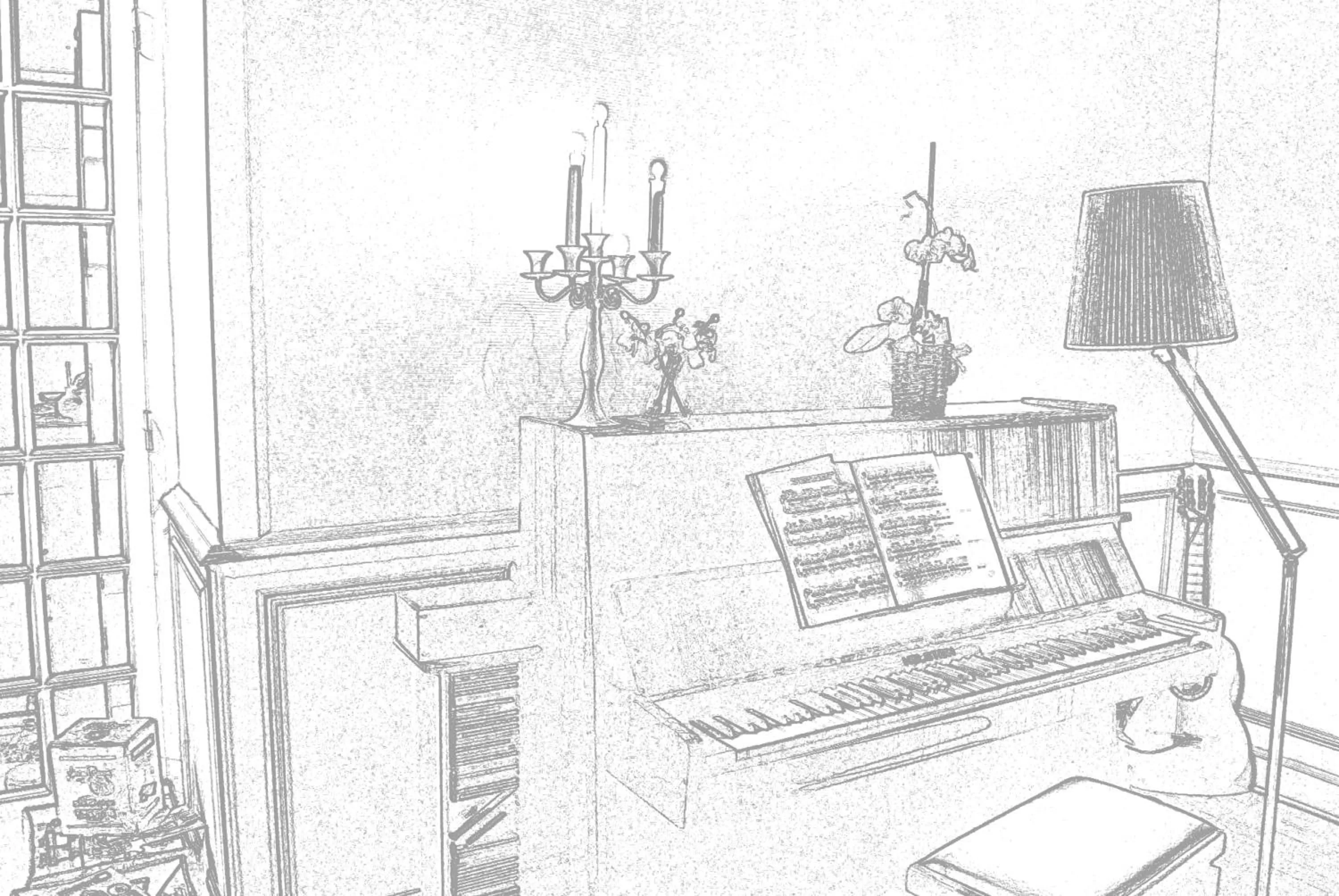 Living room in Villa Hortebise