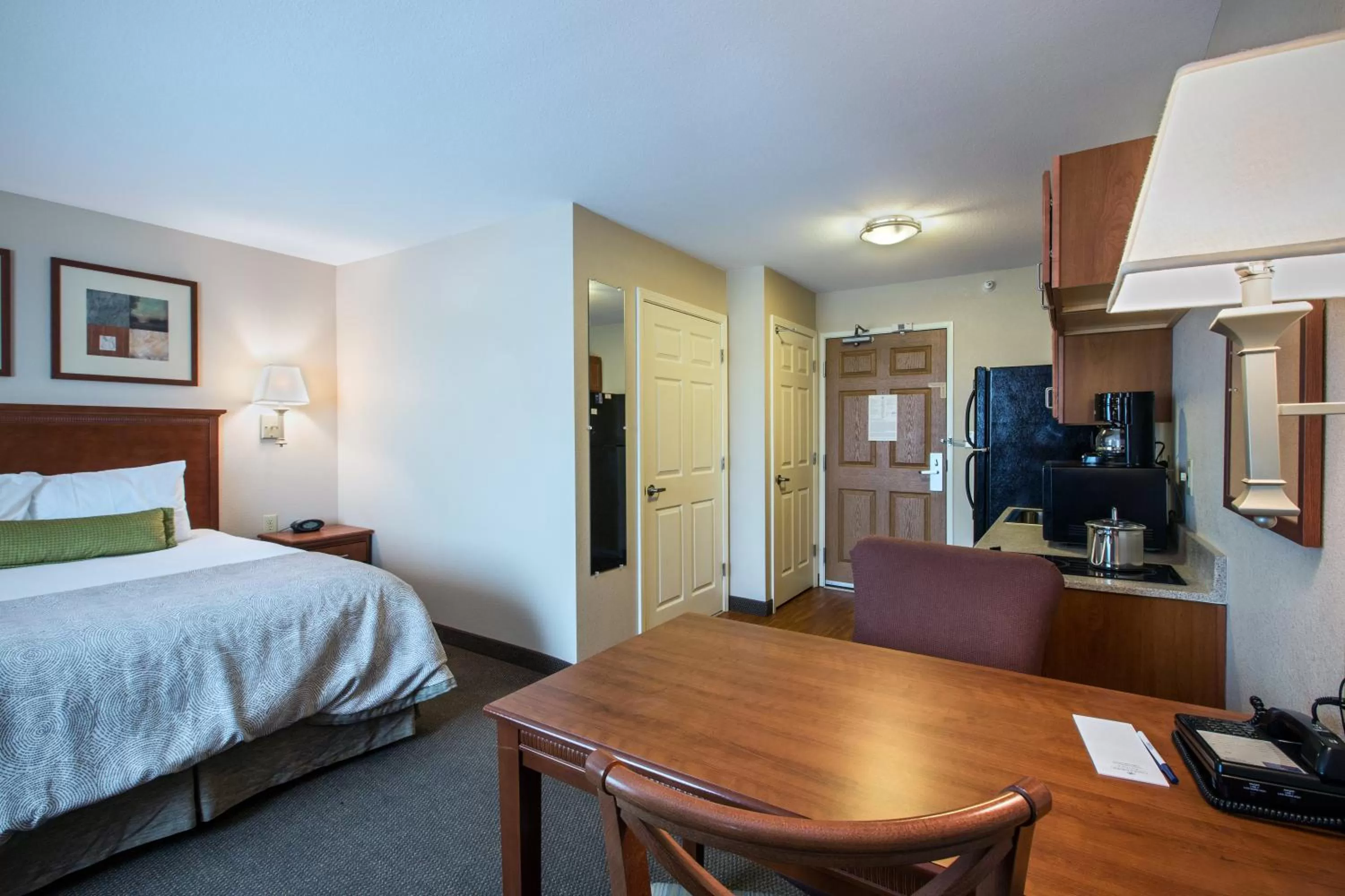 Bedroom, Bed in Candlewood Suites Indianapolis Northwest by IHG