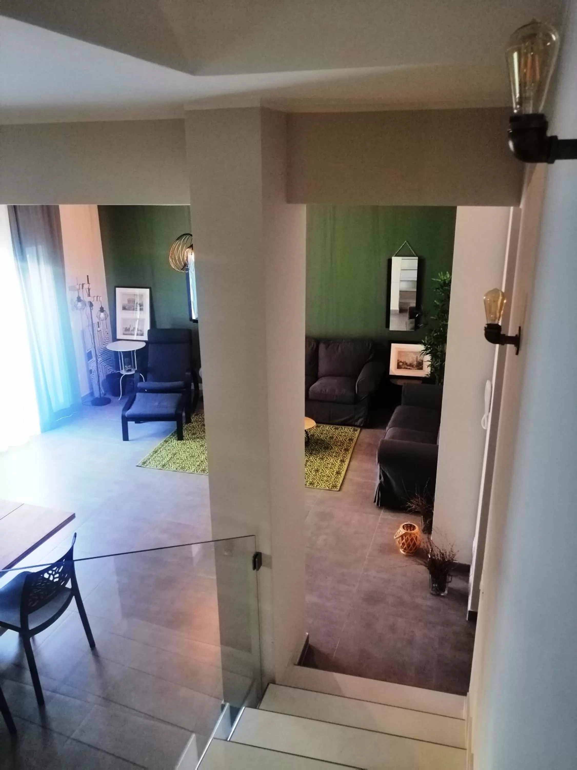 Living room, Bathroom in B&B DOMUS 65