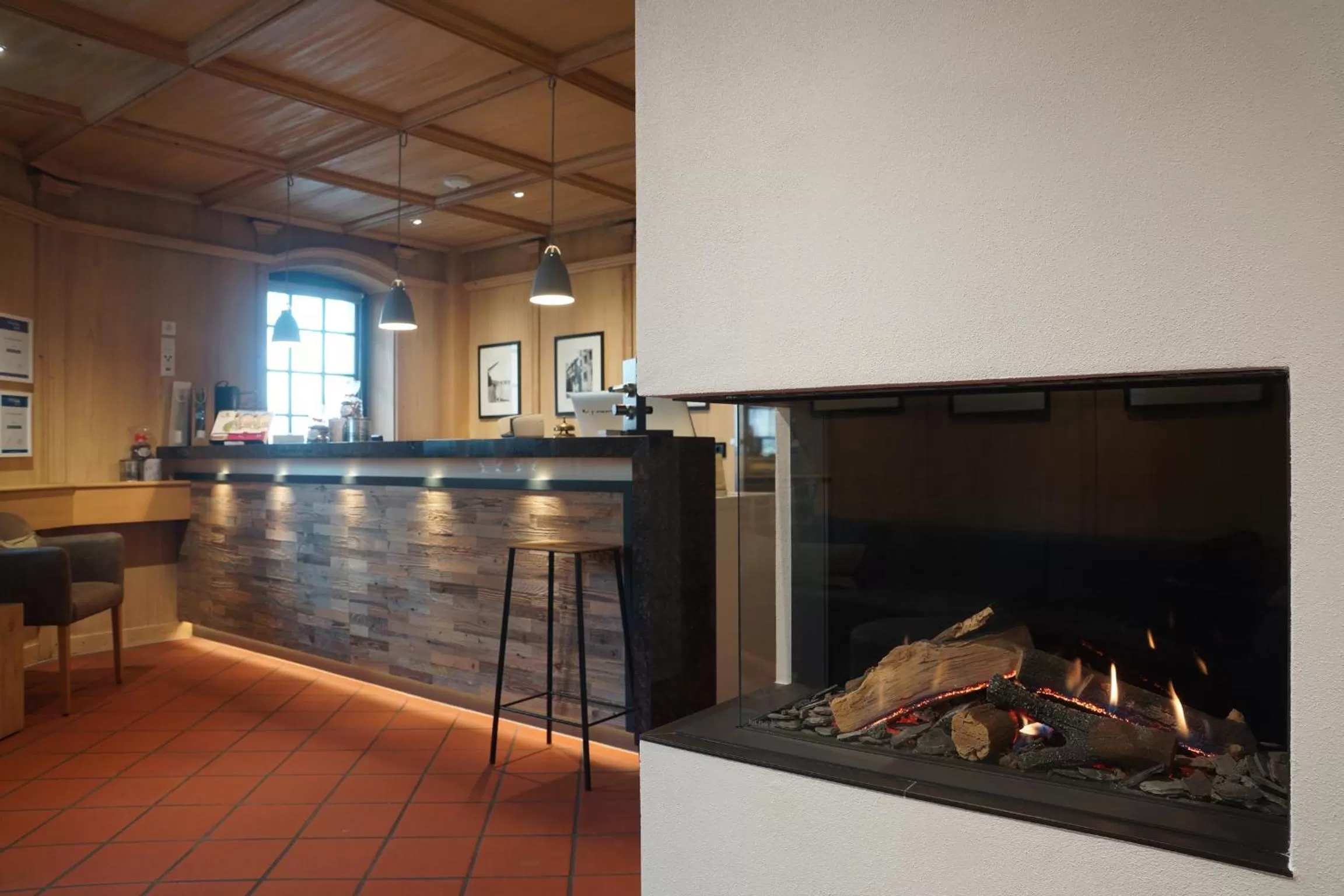 Lobby or reception in Hotel Grüner Baum