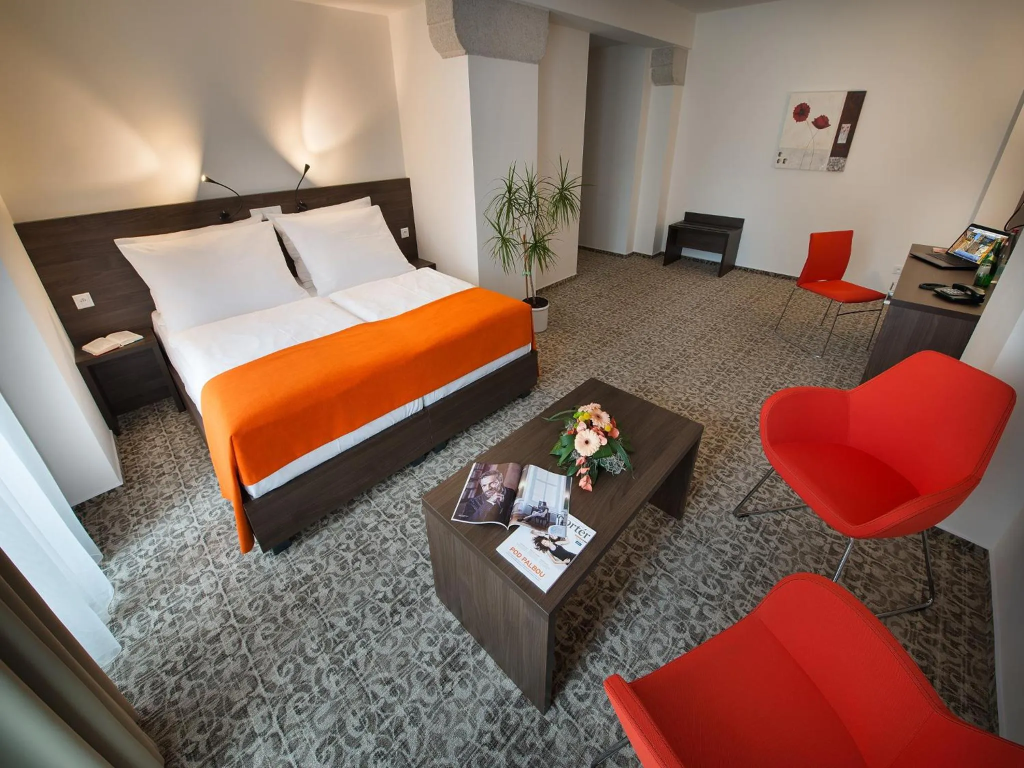 Bedroom, Bed in EA Business Hotel Jihlava