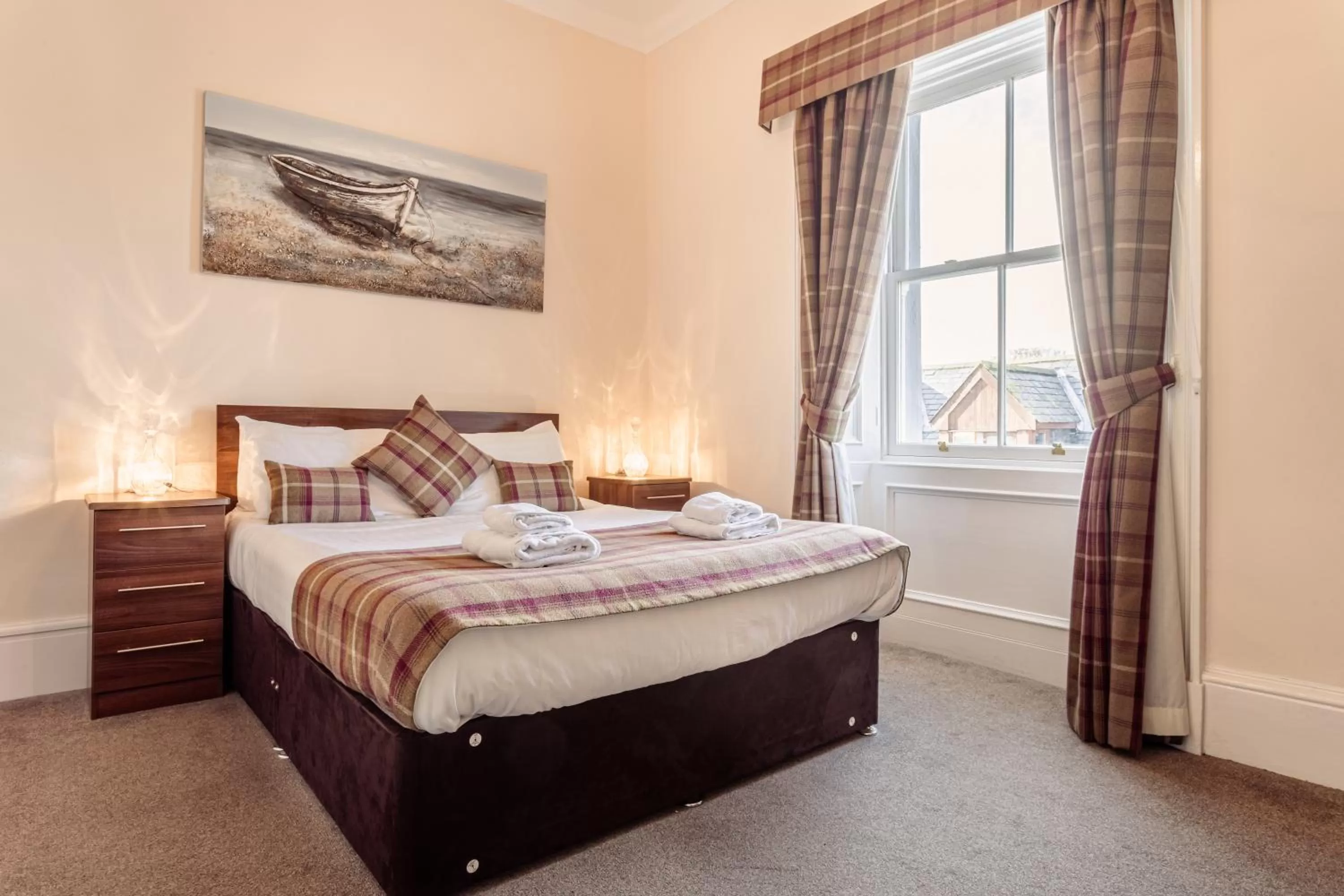 Bed in Manor House Hotel Holy Island