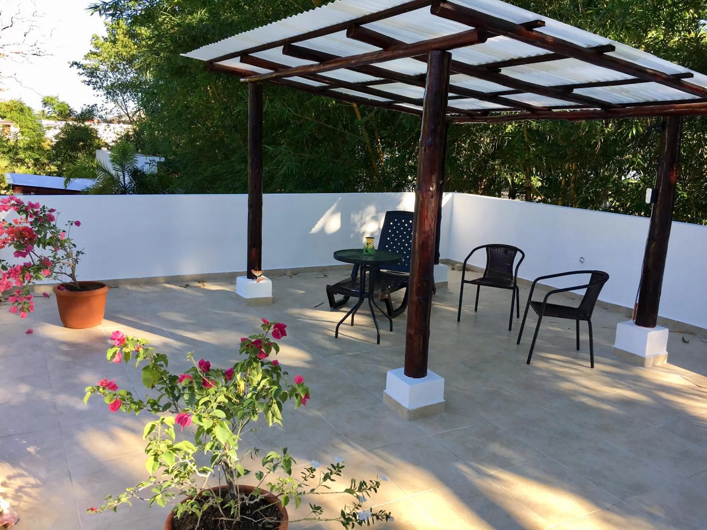 Patio in Coral Blanco Hotel