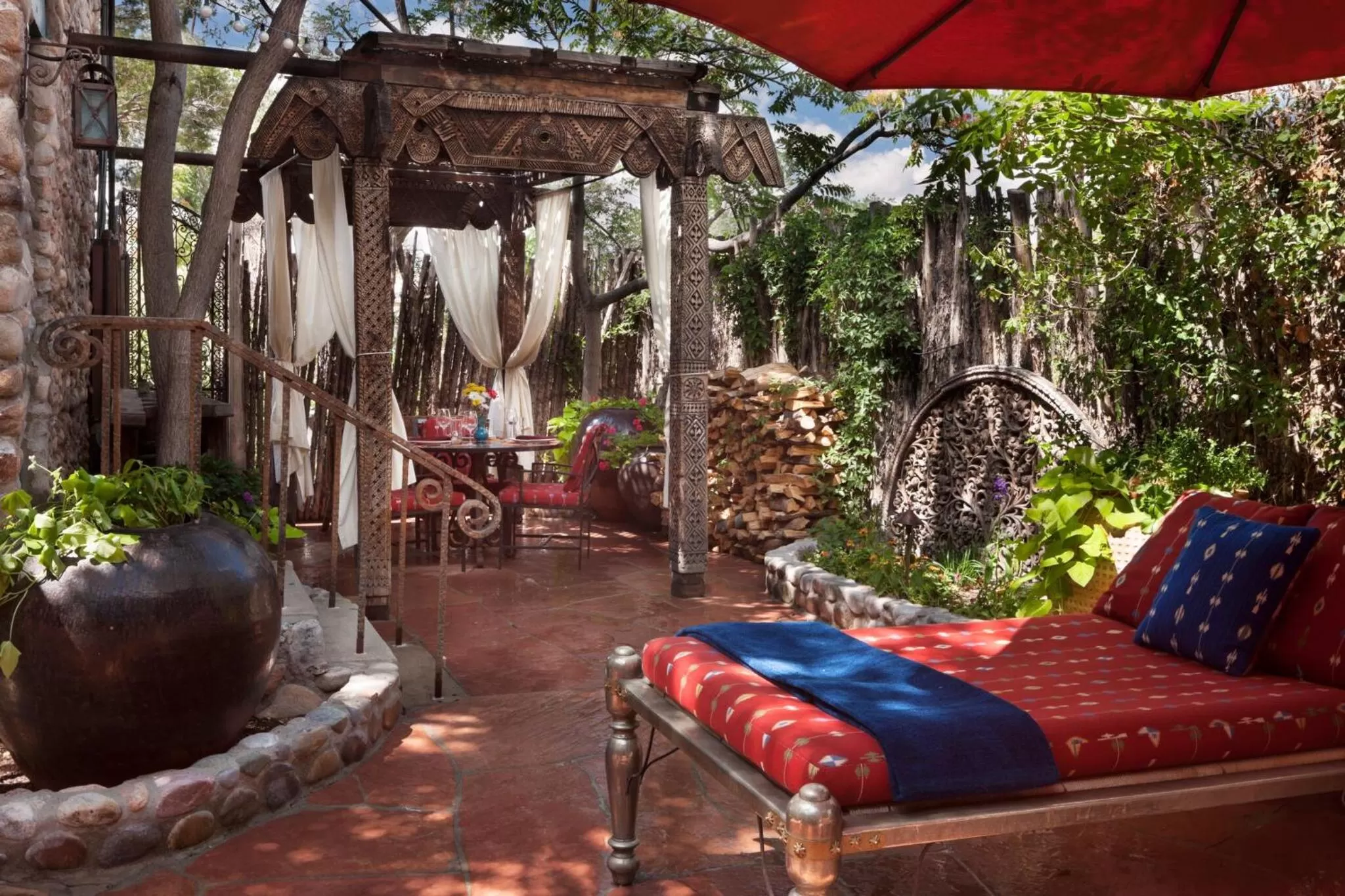 Patio in The Inn of Five Graces