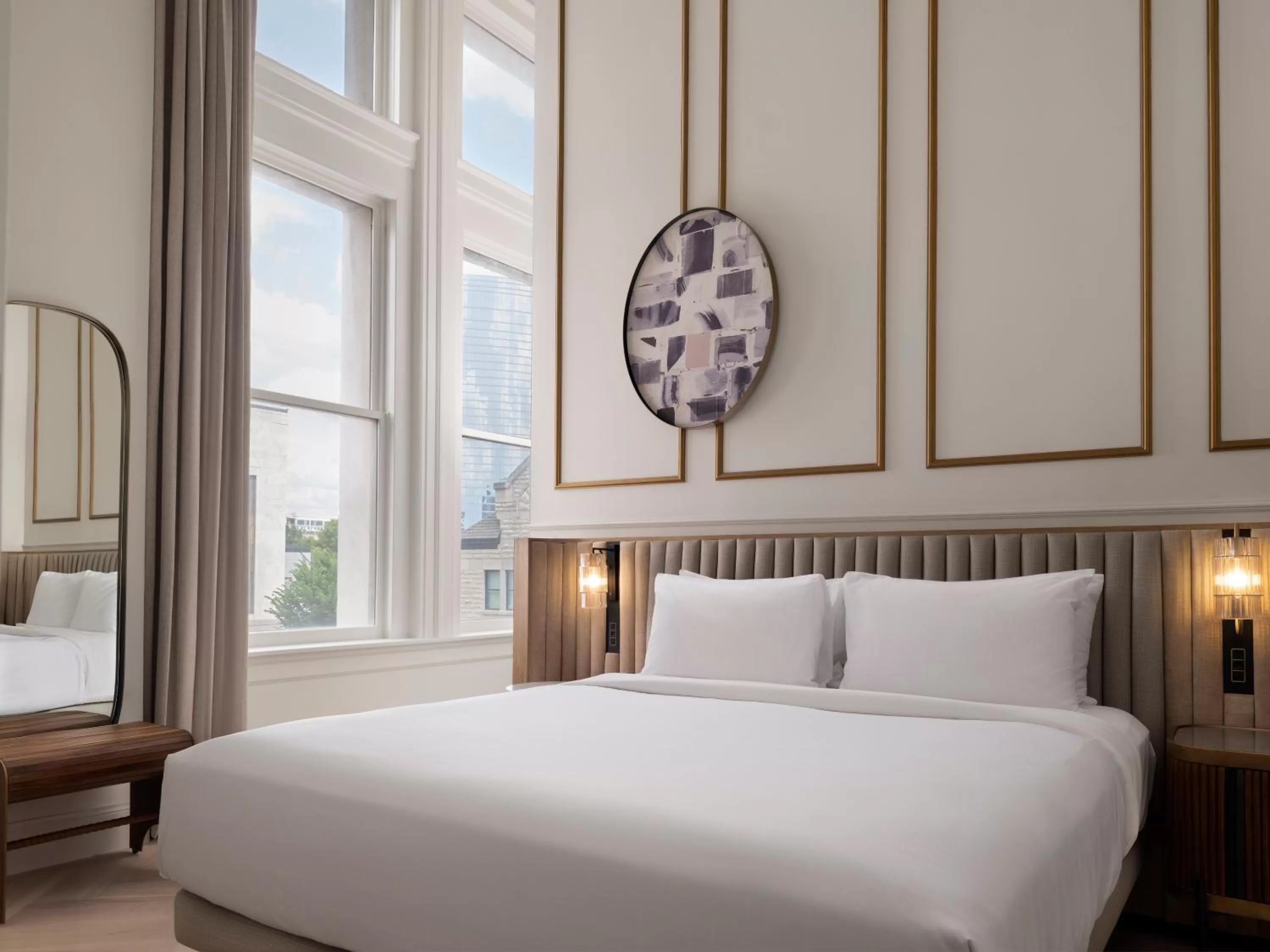 Bedroom, Bed in The Union Station Nashville Yards, Autograph Collection