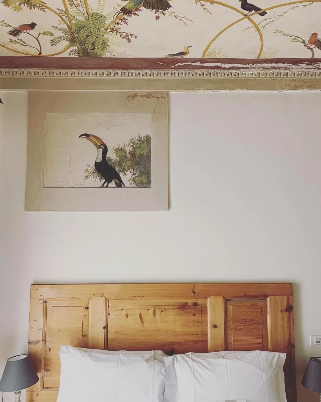 Decorative detail, Bed in Art Hotel Varese