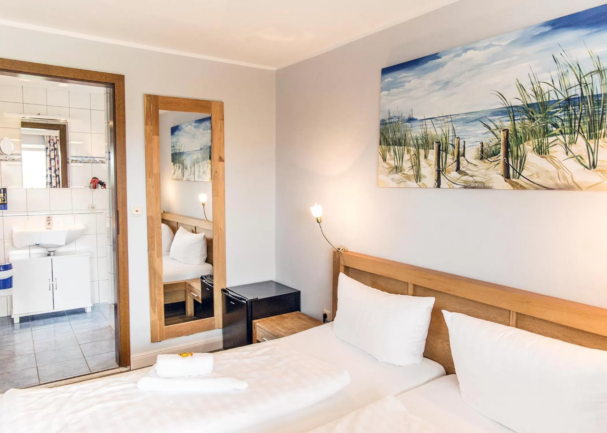 Bed in Hotel Tum Stüürmann