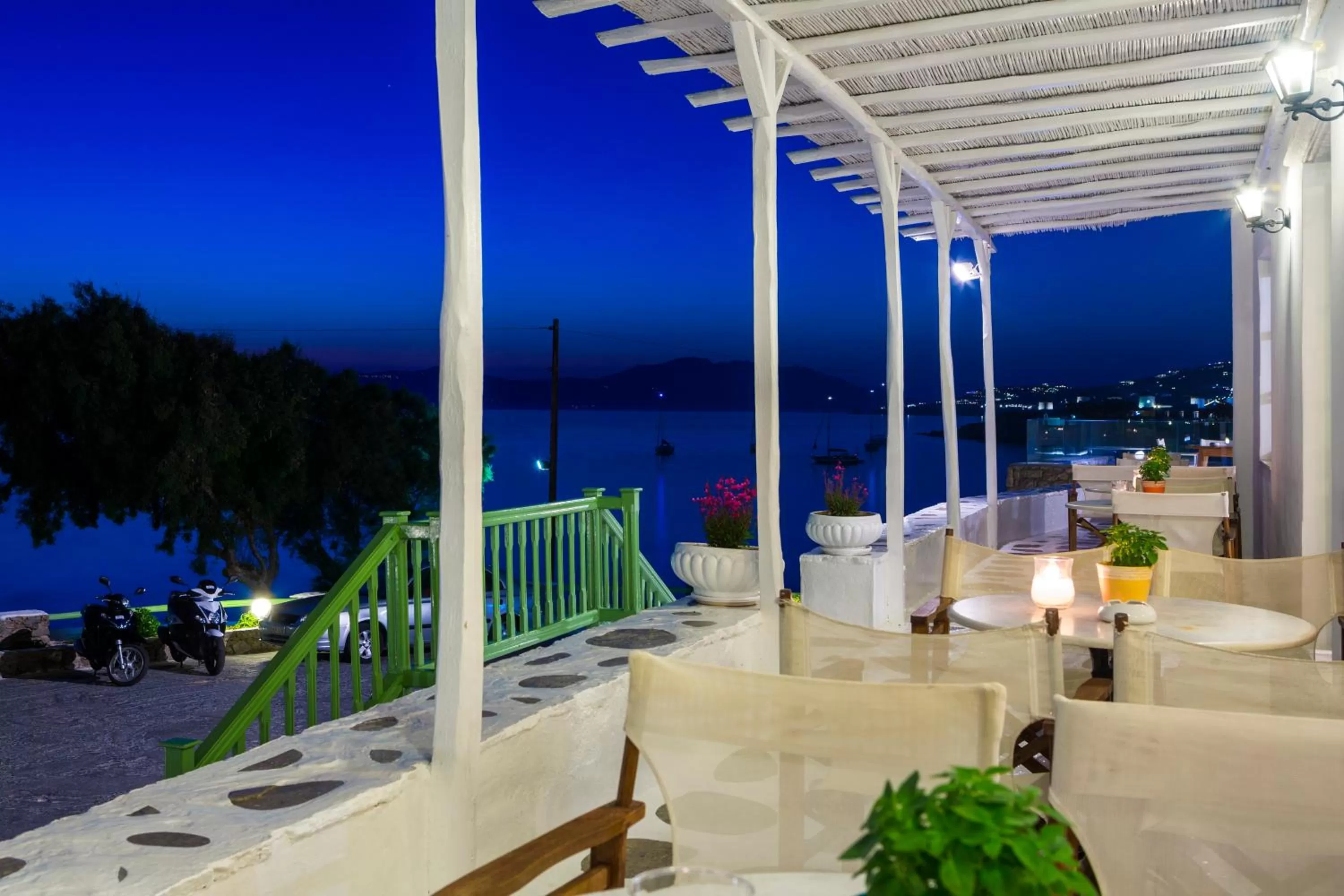 Balcony/Terrace in Mykonos Beach Hotel