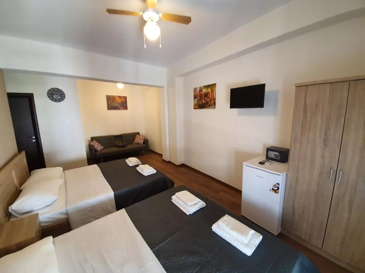 Living room, Bed in Athens center rooms