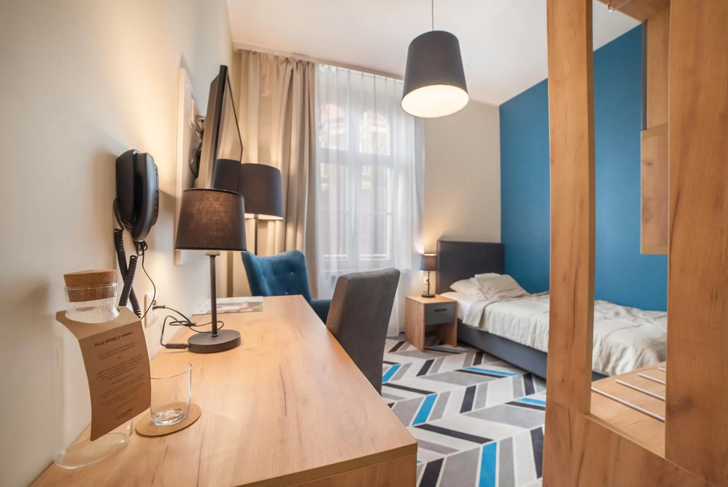 Bed in Hotel Traffic Wrocław Stare Miasto