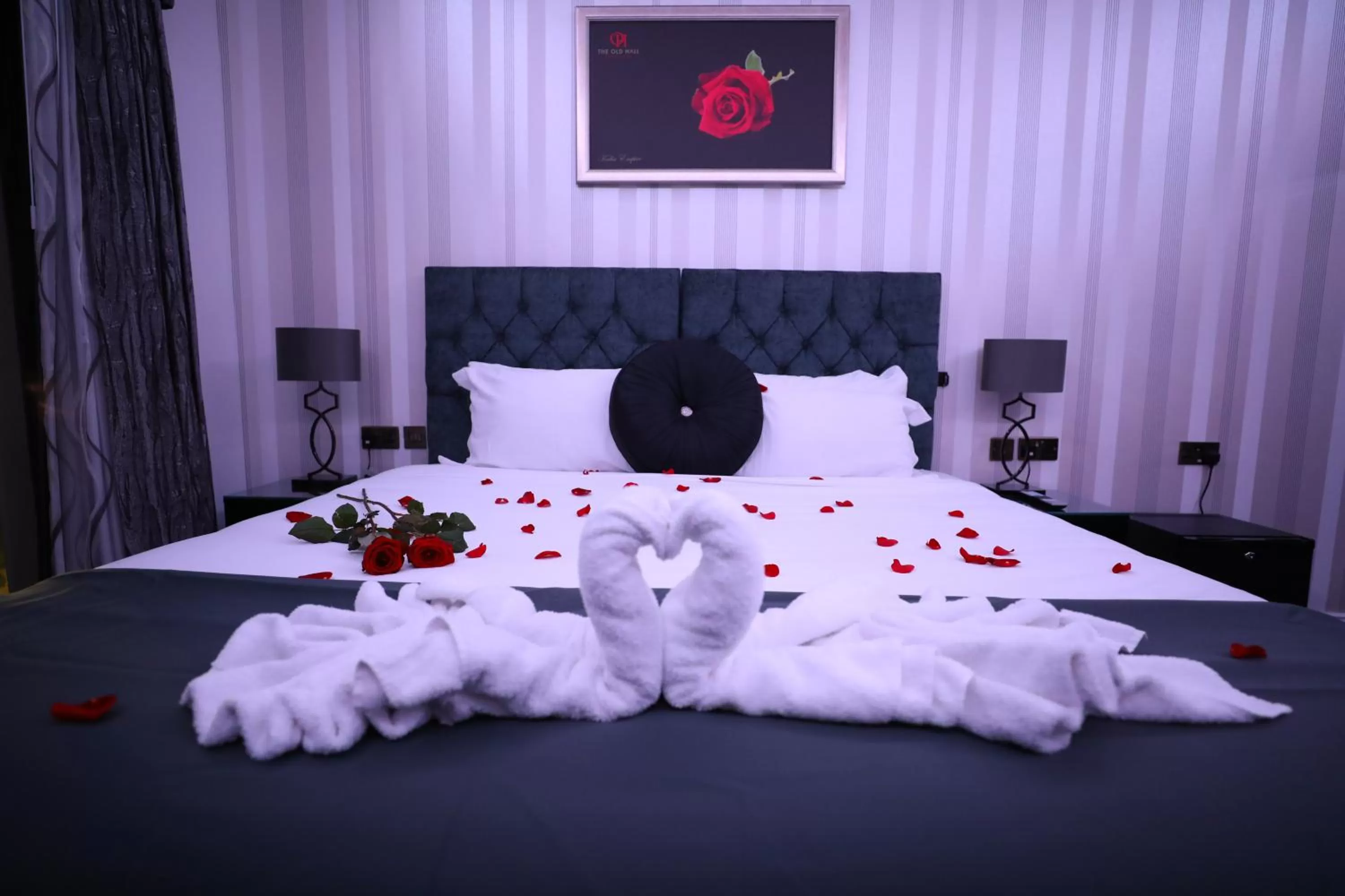 Bed in The Old Hall Hotel