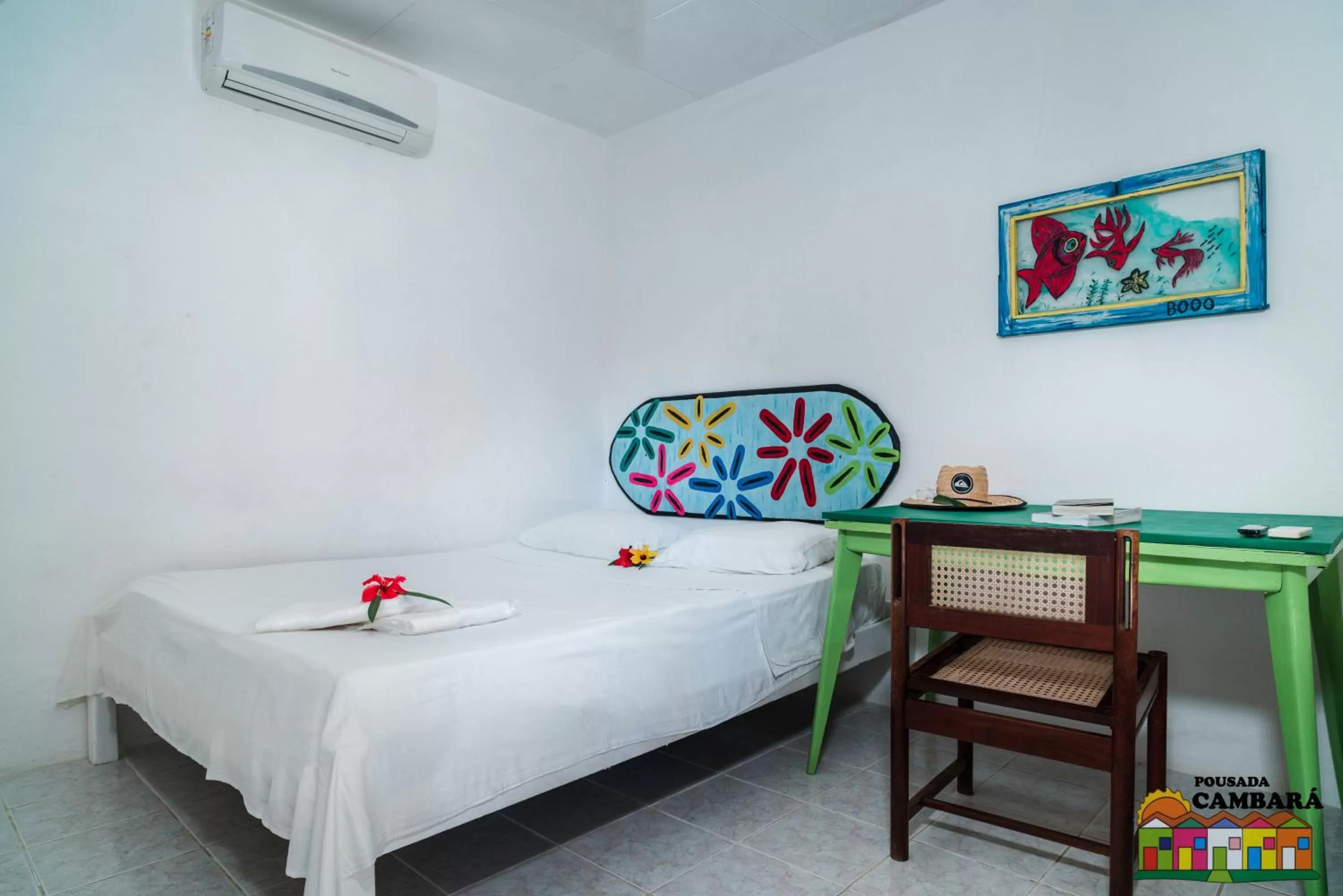 Bed in Pousada Cambará