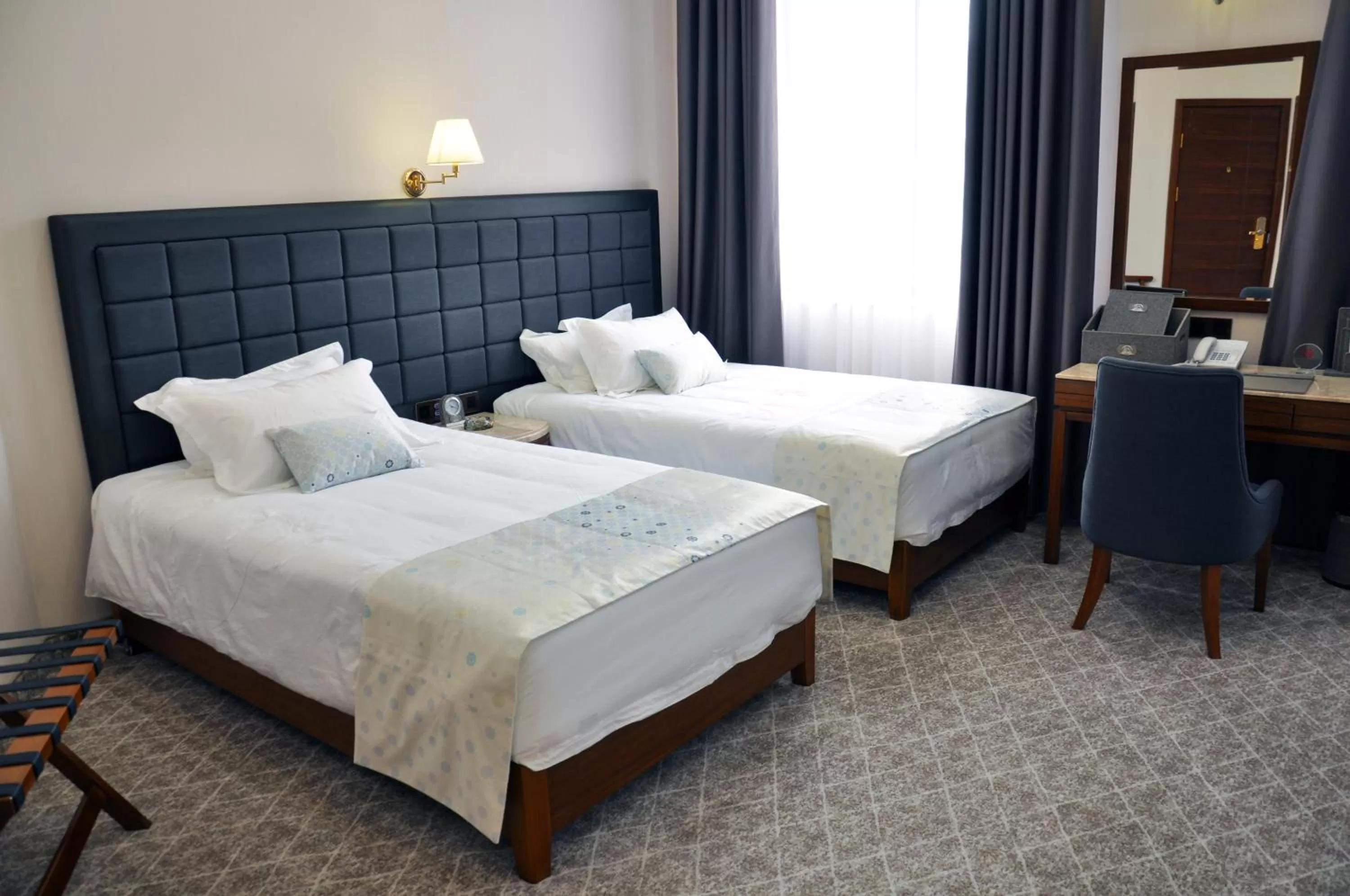 Bed in Parliament Palace Hotel