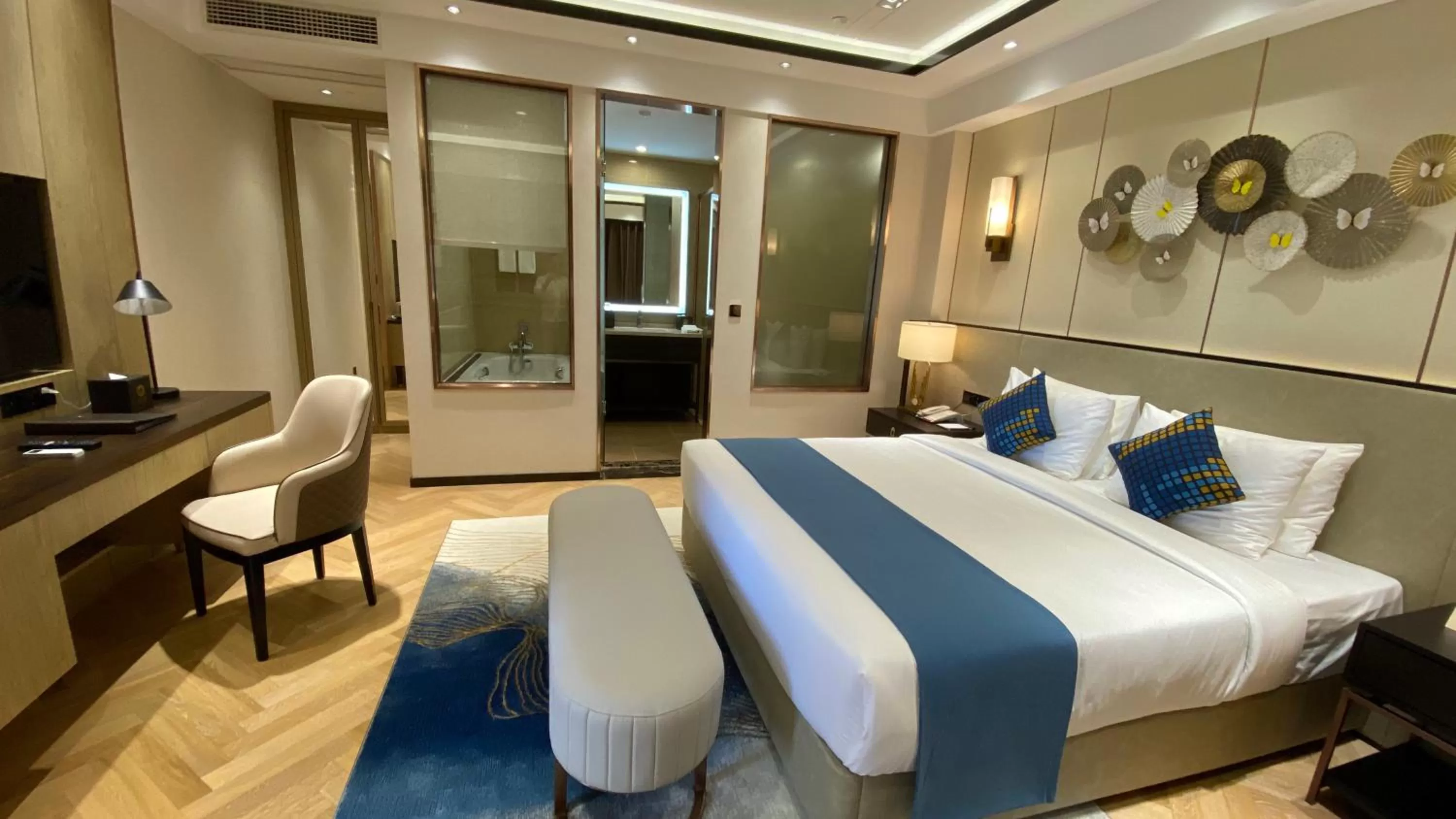Bed in Ocean Delight Boutique Hotel 海悦精品酒店