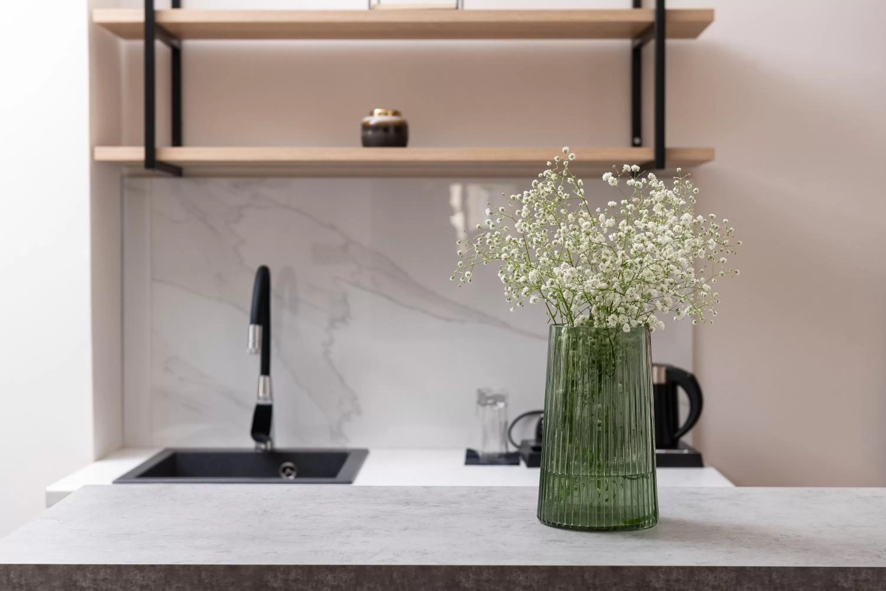 Kitchen or kitchenette in Enattica Suites