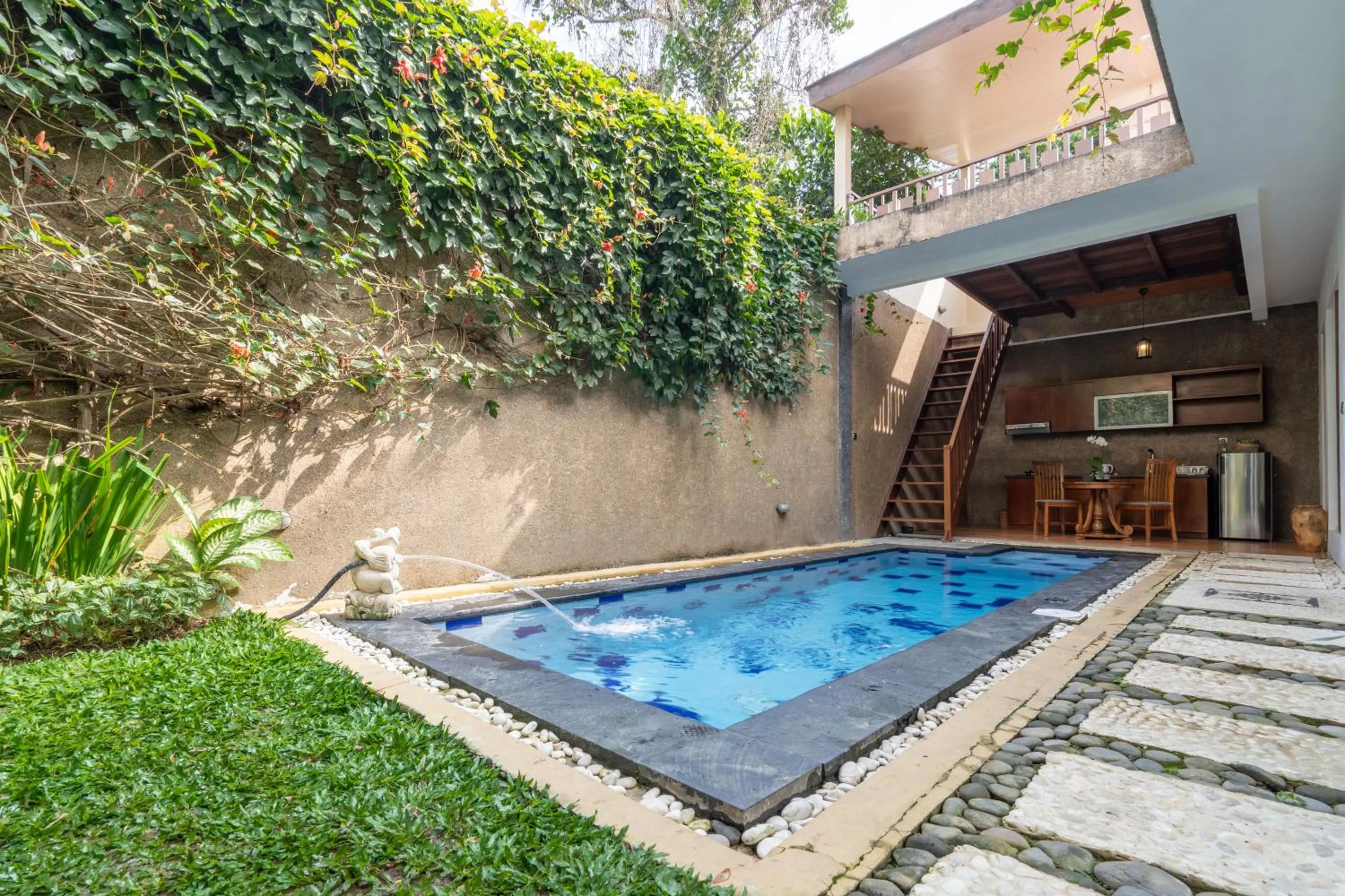 Swimming pool in Ashoka Tree Resort at Tanggayuda