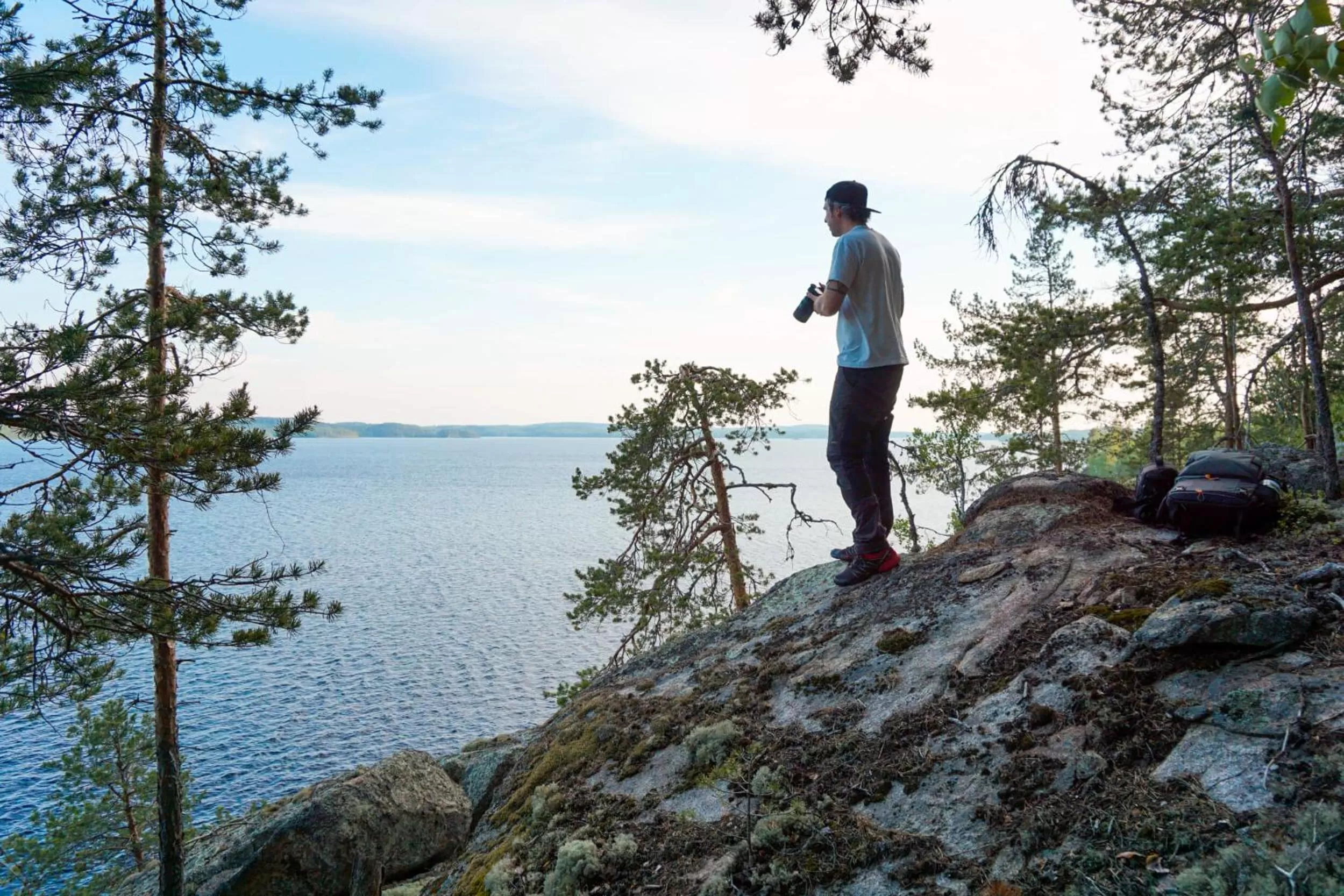 Natural landscape in Olo Center by Kolovesi National Park