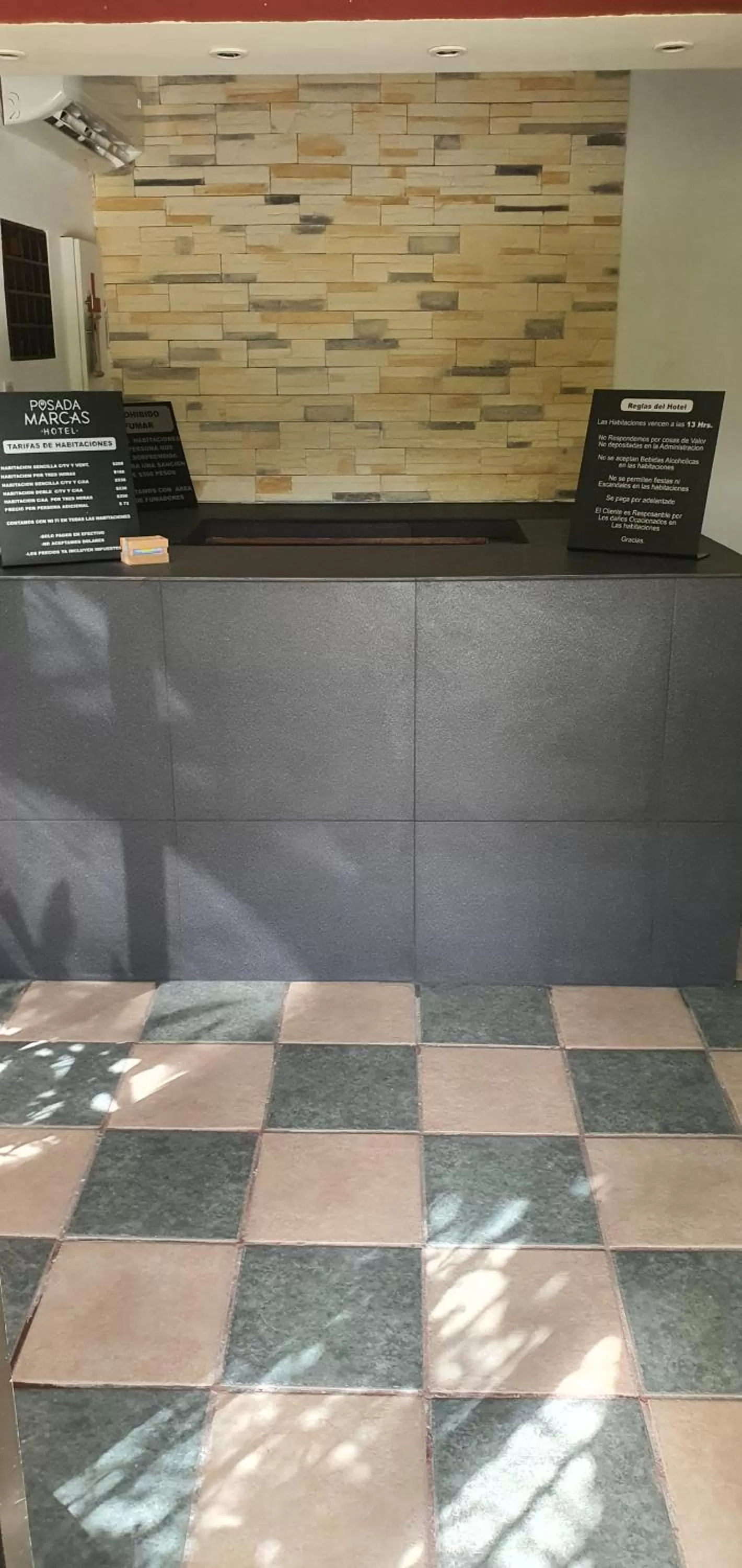 Lobby or reception in Hotel posada MARCAS