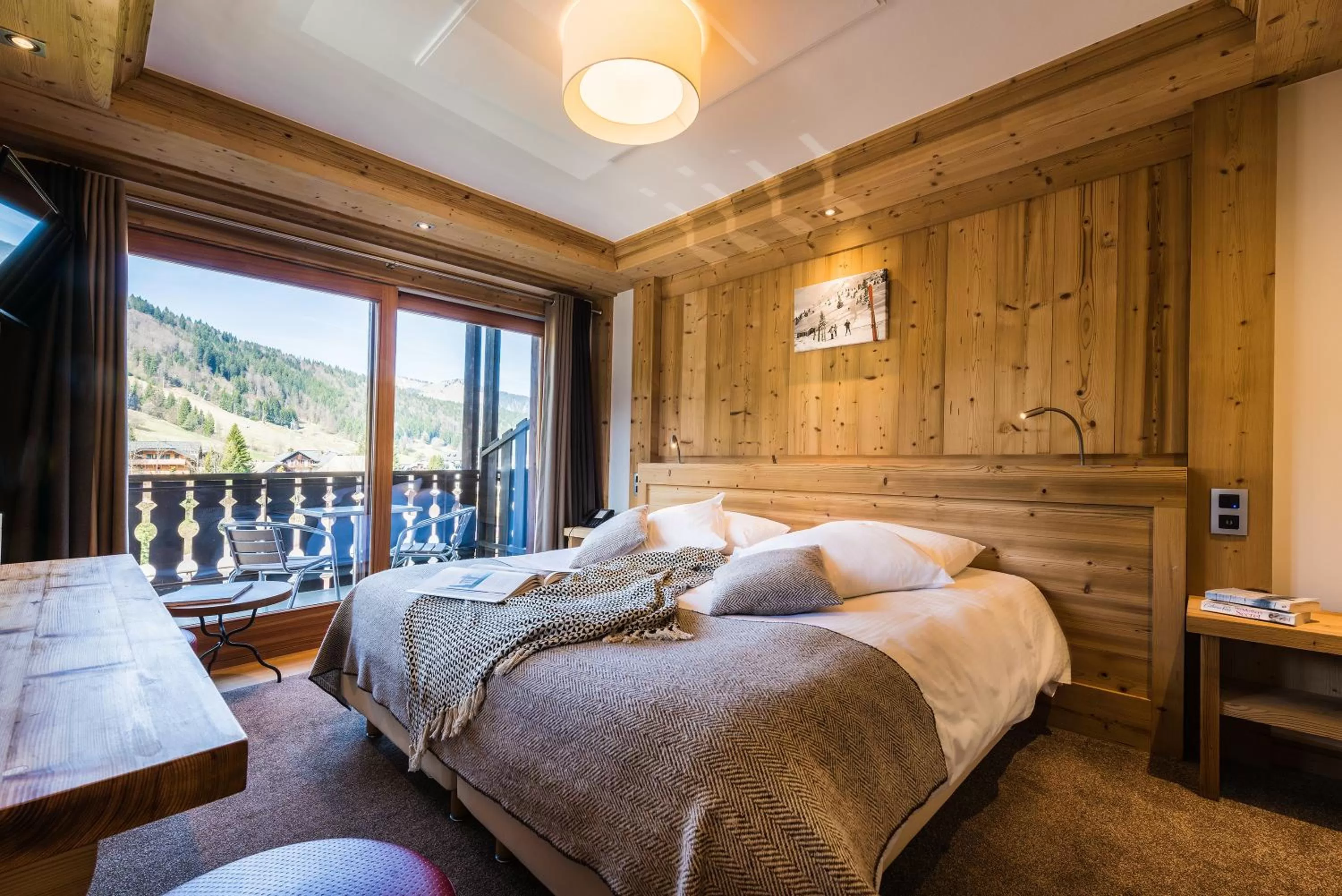 Bed in Hotel le Petit Dru