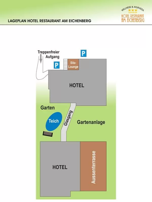 Bird's eye view in Wellness & Ayurveda Hotel Am Eichenberg