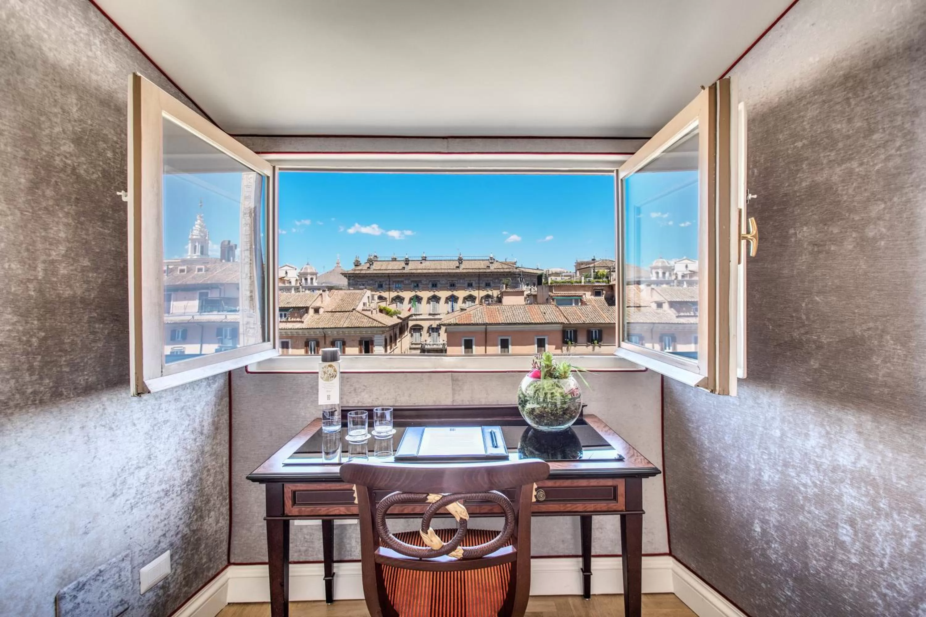 Seating area in Eitch Borromini Palazzo Pamphilj