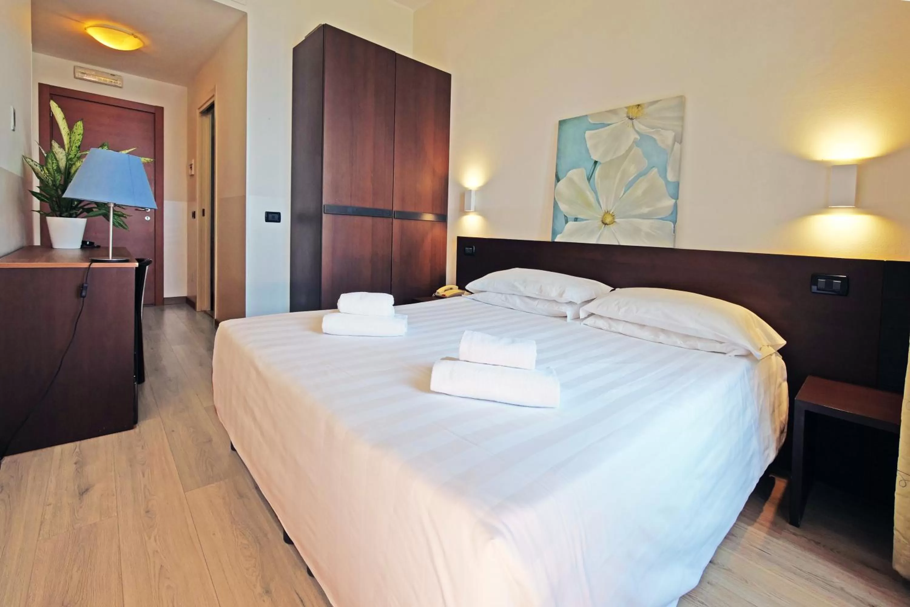 Bed in Hotel Corallo