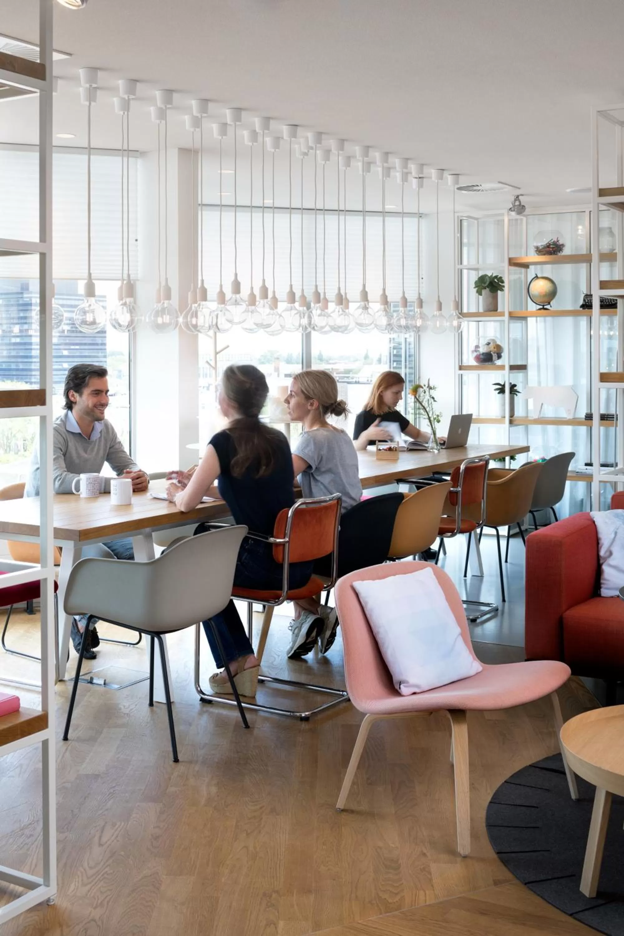 Communal lounge/ TV room in Zoku Amsterdam