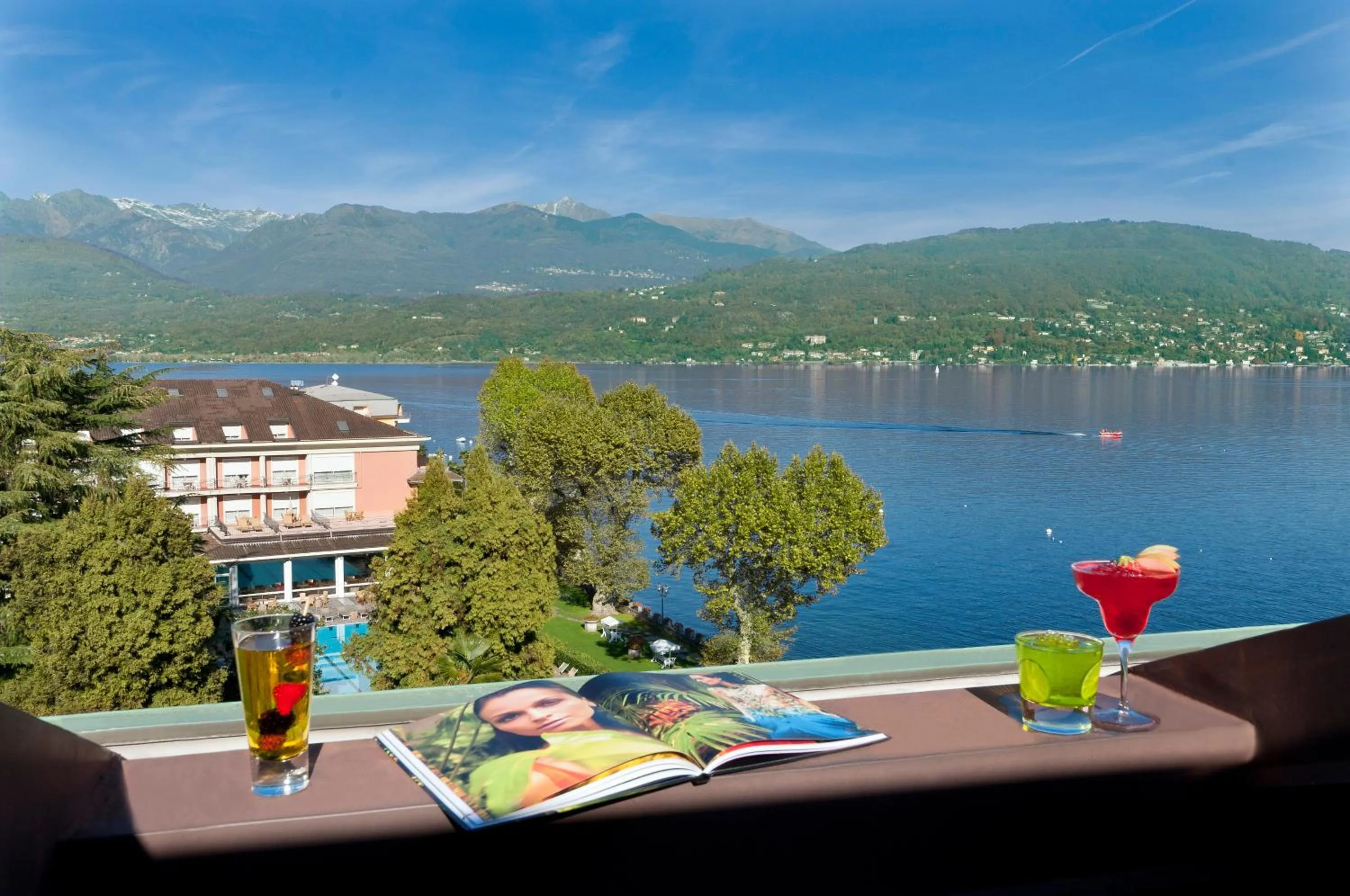 Lake view in Grand Hotel Dino