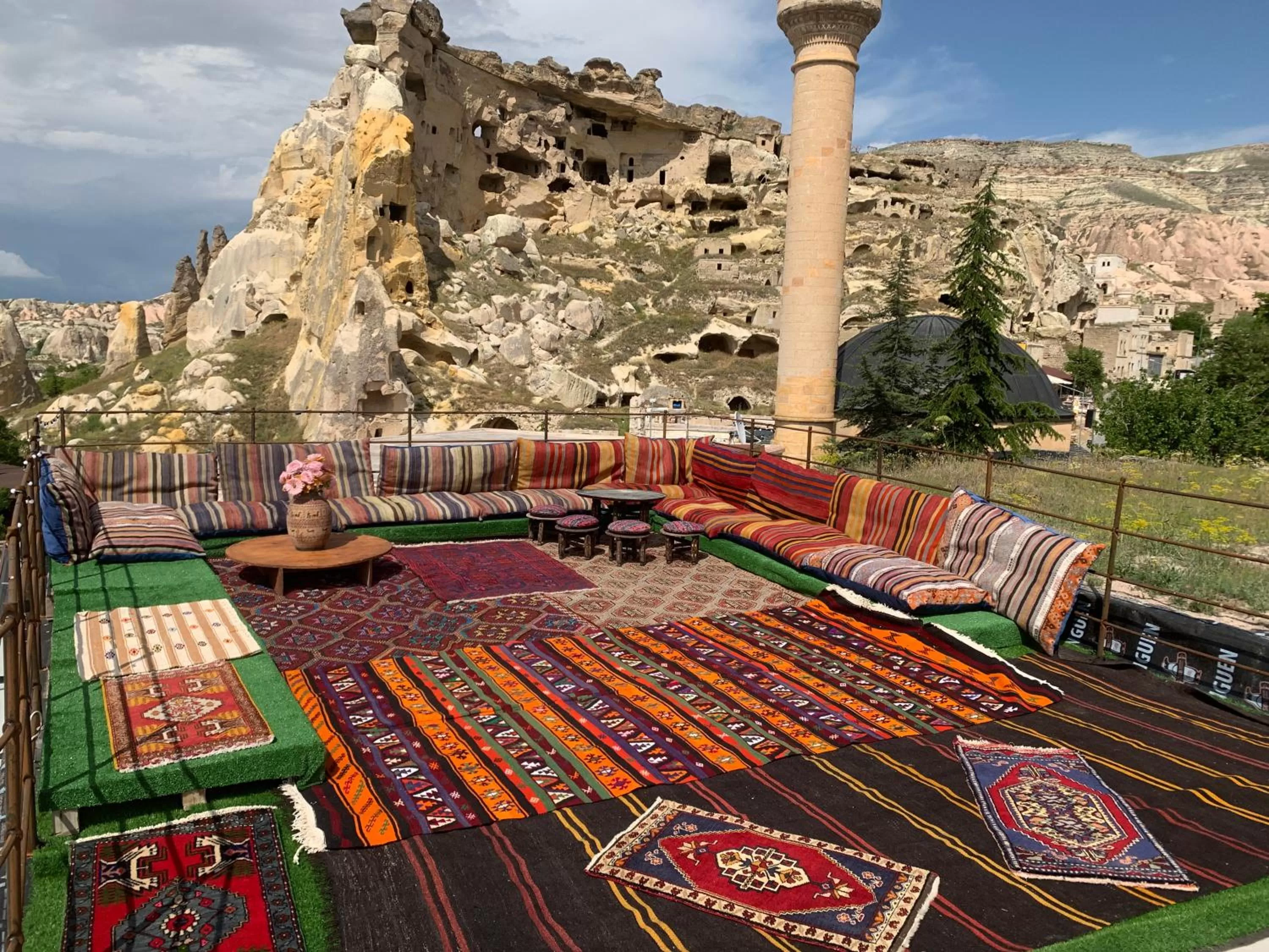 Balcony/Terrace in Atax Cave House