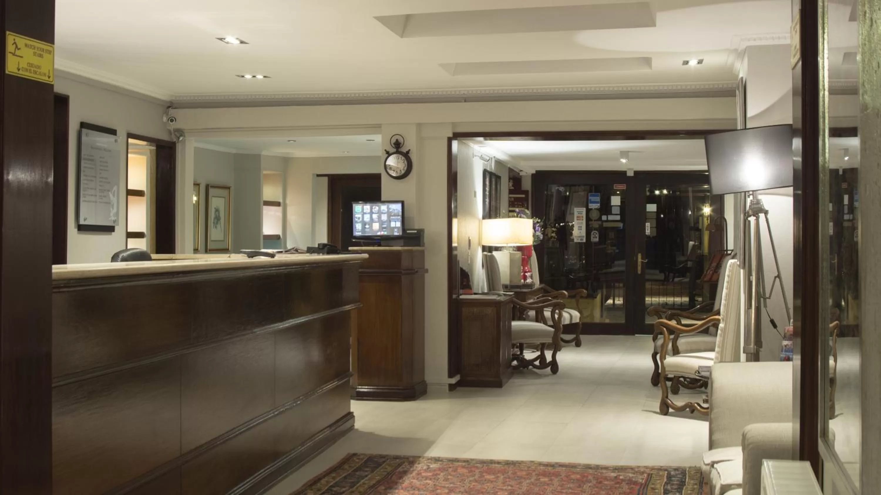 Lobby or reception in Teclados Hotel