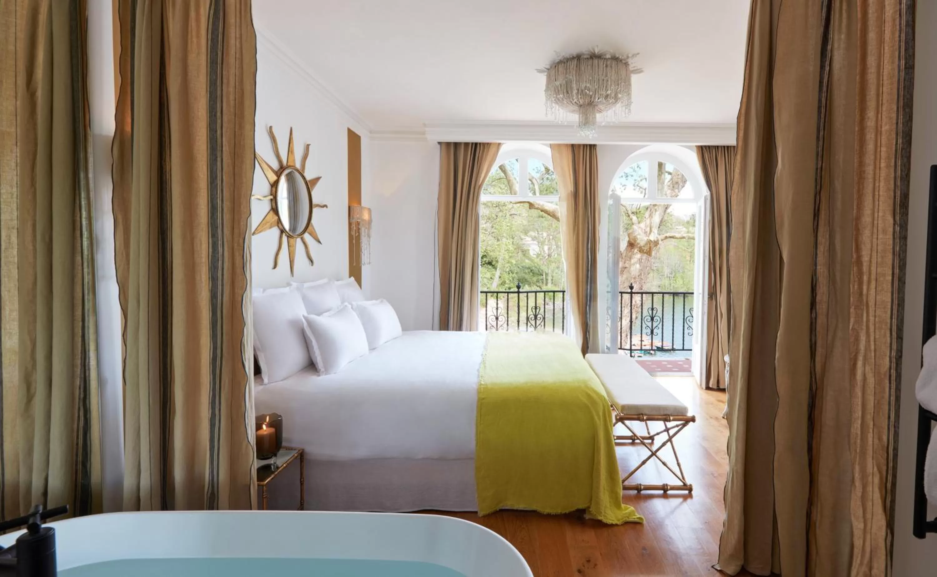 Bedroom, Bed in Brindos, Lac & Château - Relais & Châteaux - Anglet Biarritz