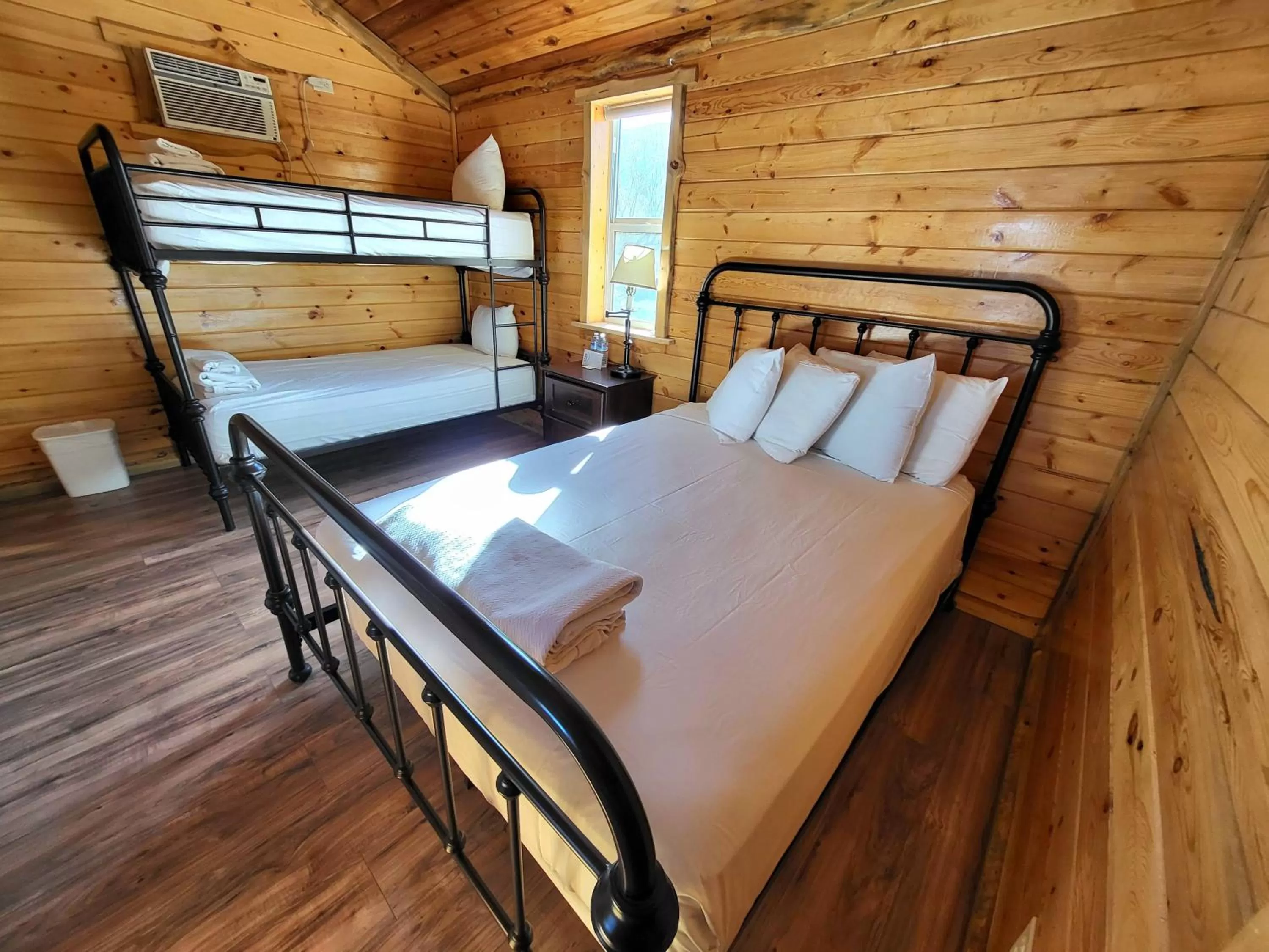 Bed in Panamint Springs Motel & Tents