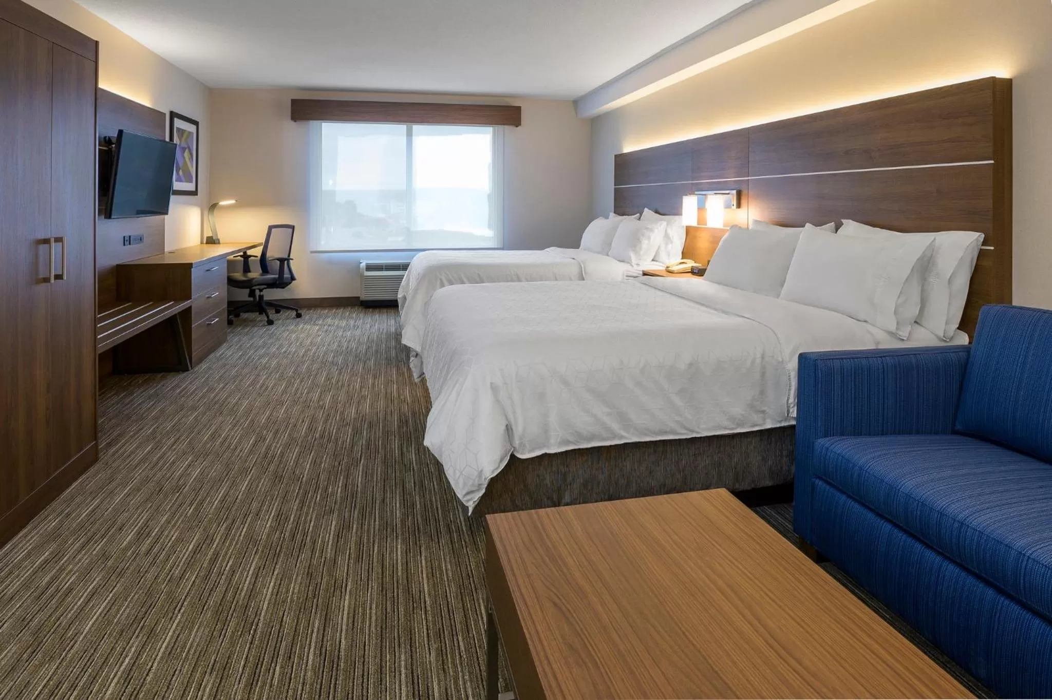 Queen Room with Two Queen Beds and Sofa Bed in Holiday Inn Express Hotel & Suites North Bay, an IHG Hotel