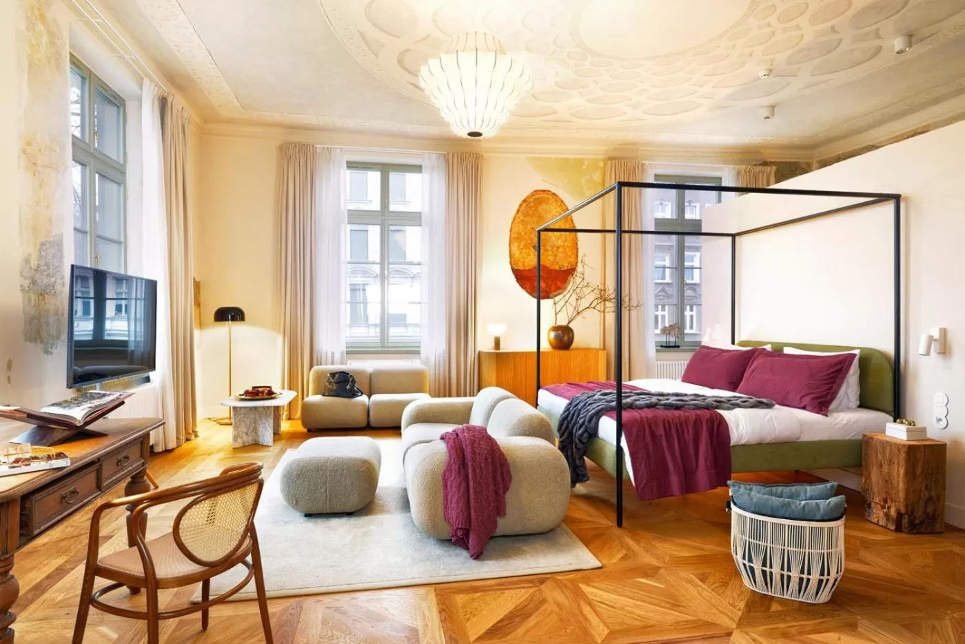 Bed in ARCHE Dwór Uphagena Gdańsk