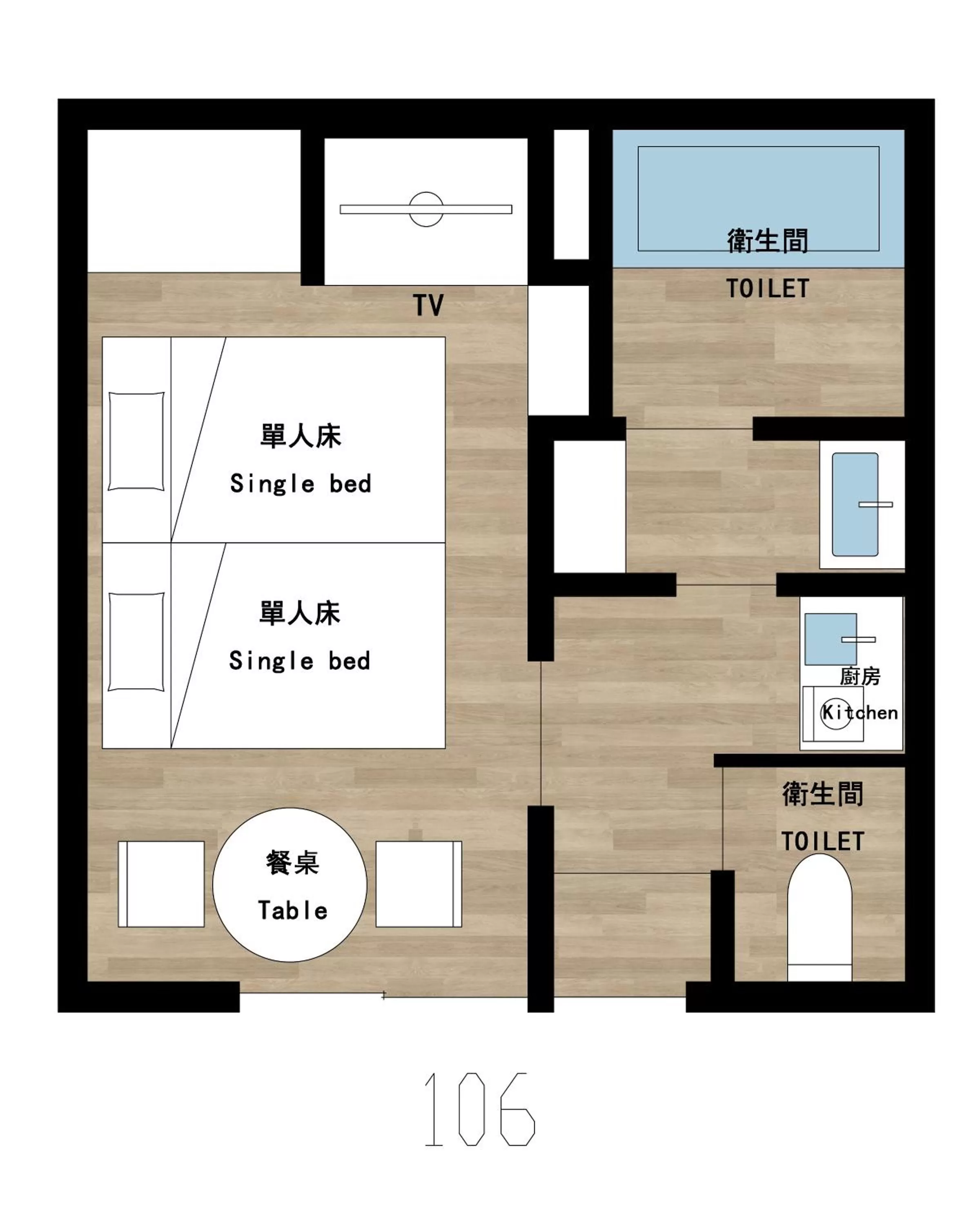 Floor plan in Reikyo Garden Osaka
