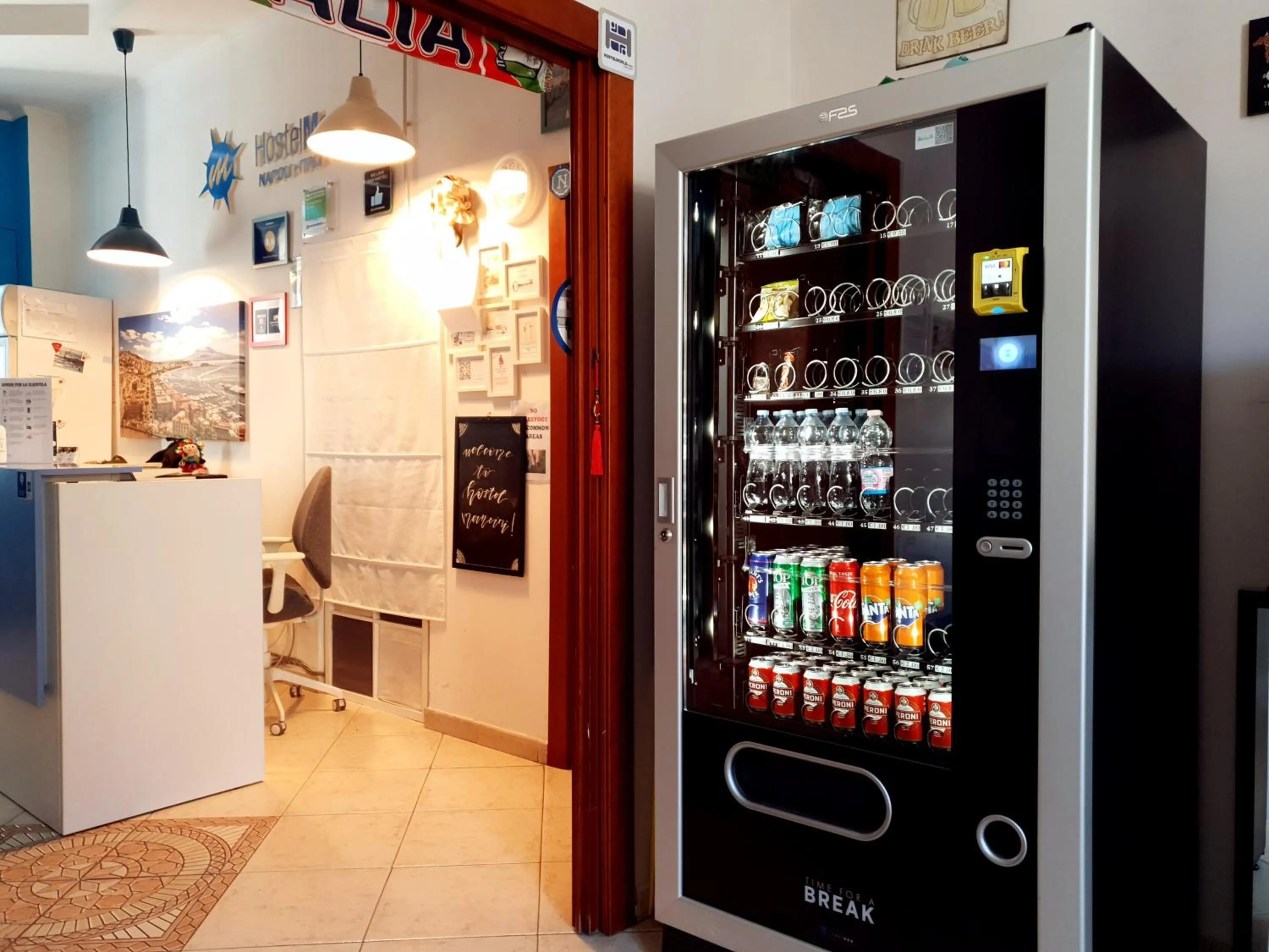 On-site shops in Hostel Mancini Naples