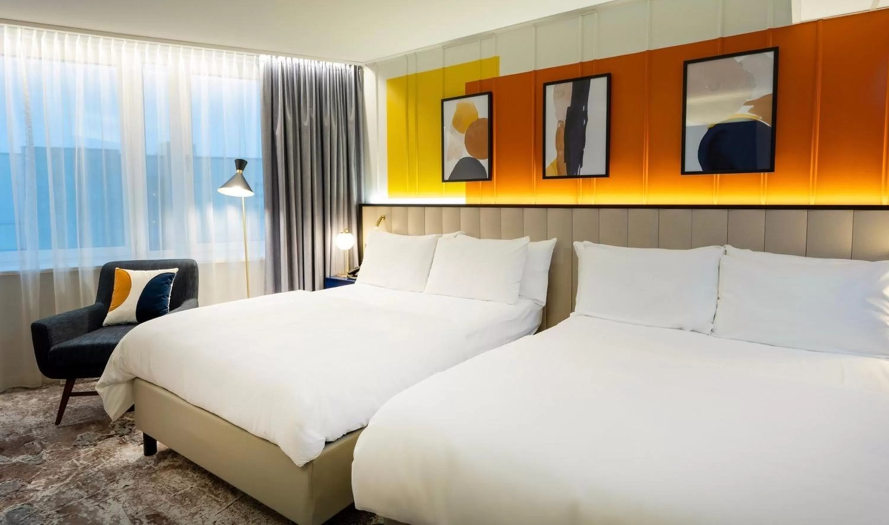 Photo of the whole room, Bed in voco Dusseldorf Seestern by IHG