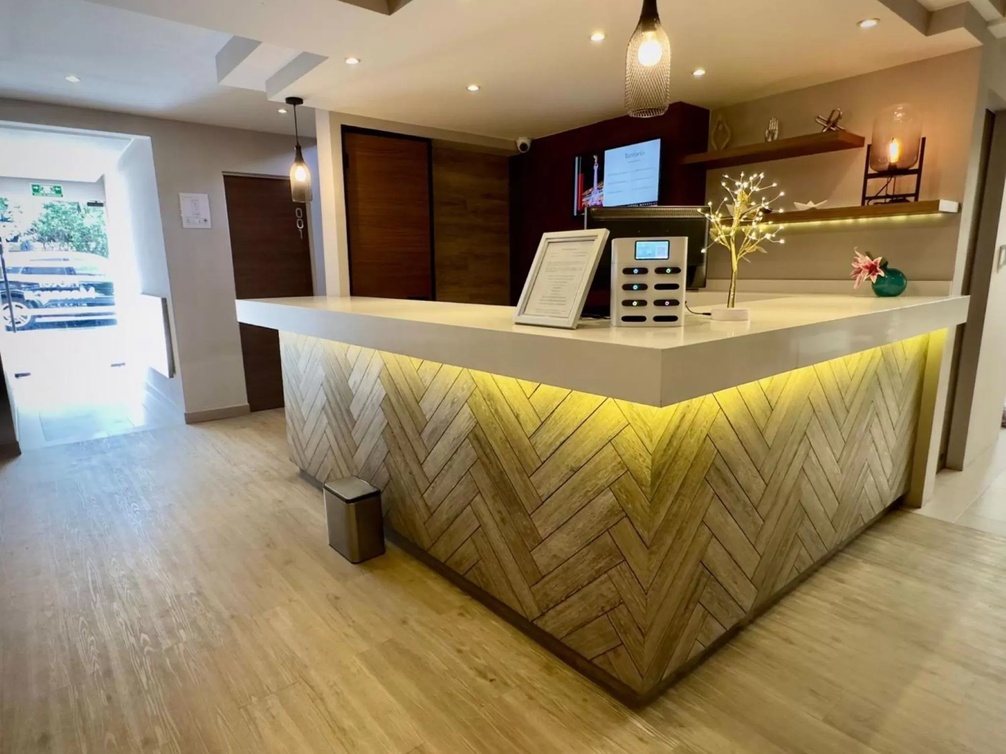 Lobby or reception in Hotel Monarca