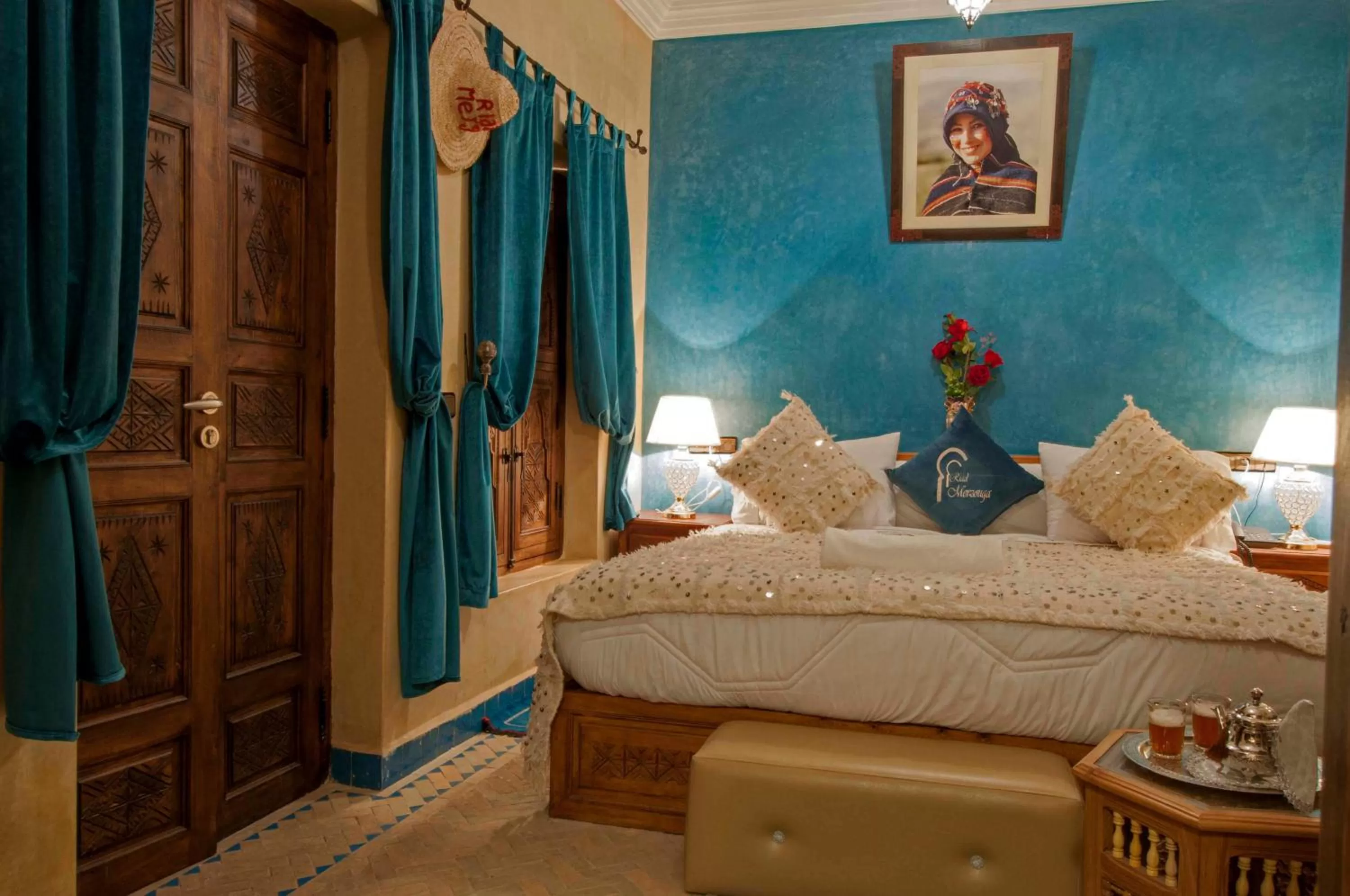 Bed in Riad Merzouga