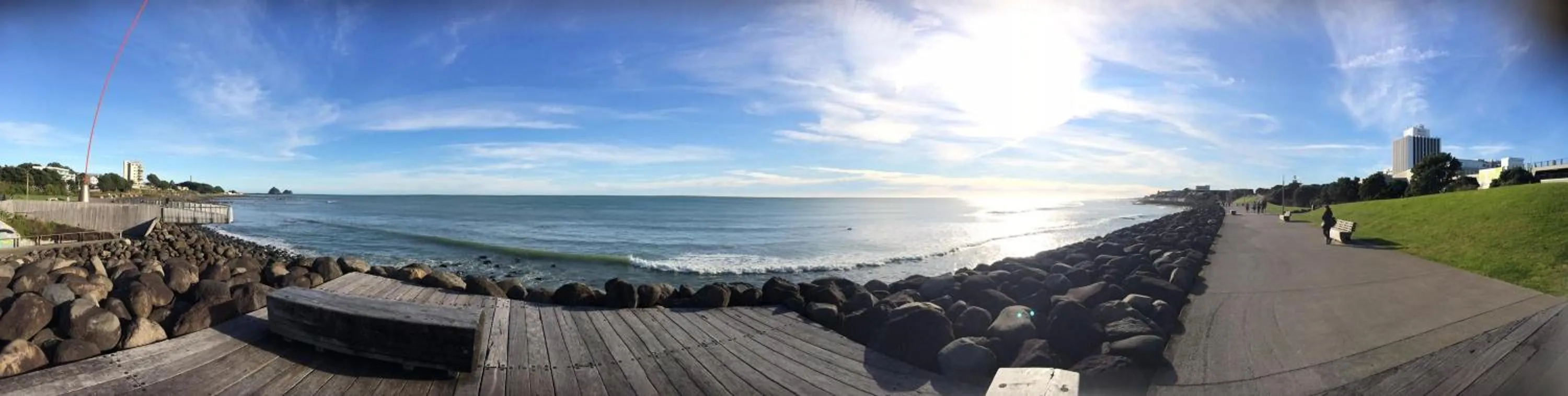Sea view in Ariki Backpackers