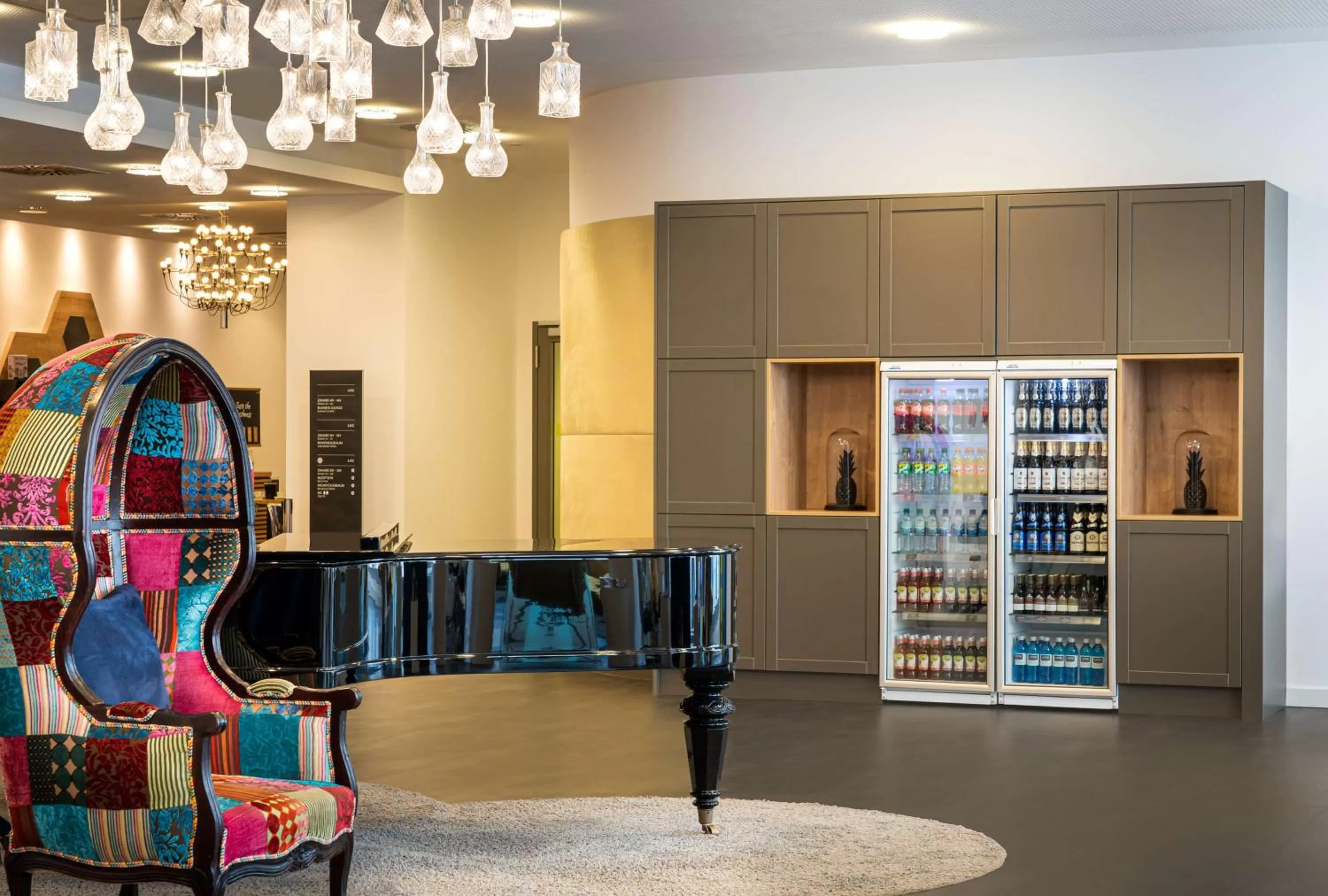 Lobby or reception in elaya hotel leipzig city center