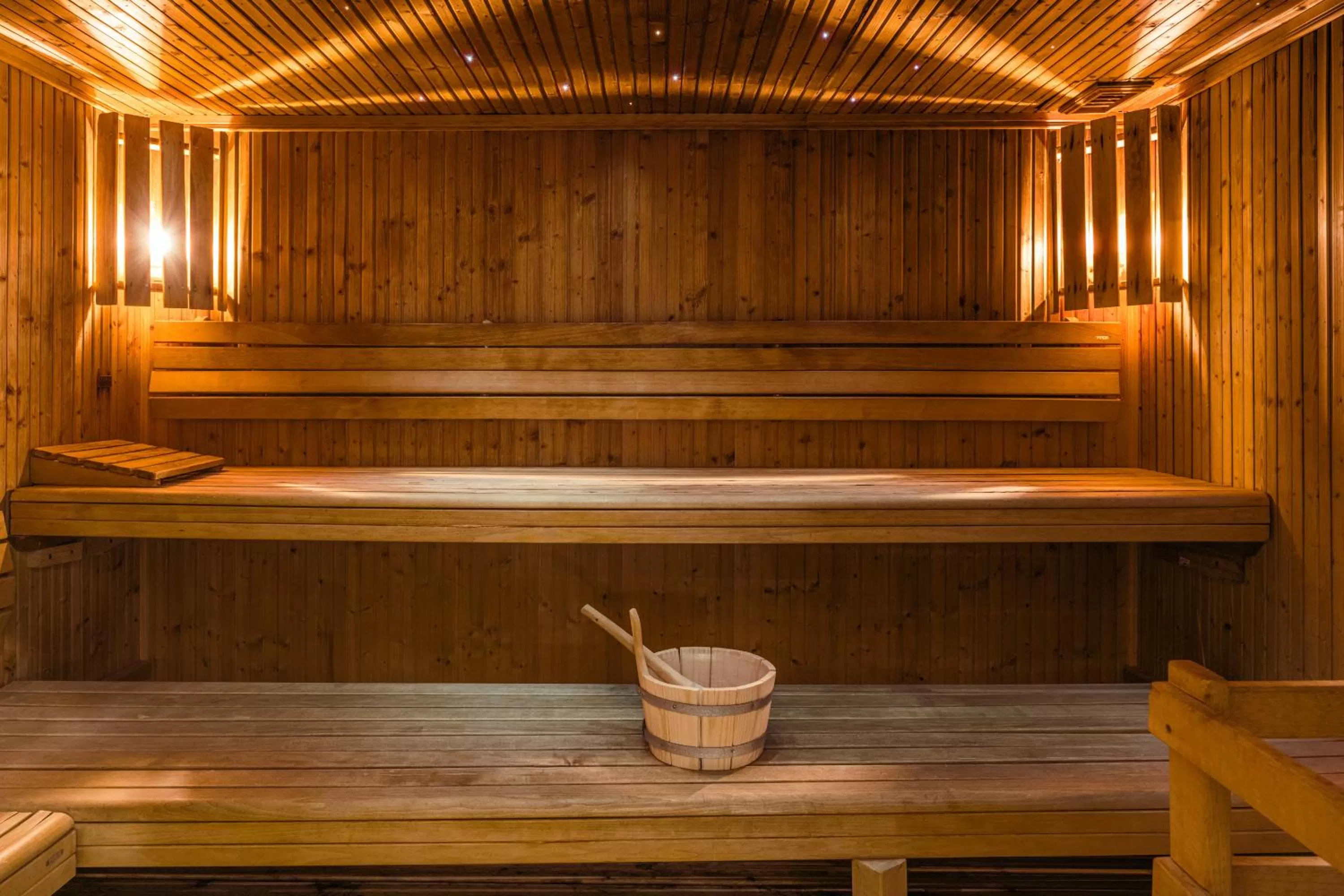 Sauna in Chalet RoyAlp Hôtel & Spa