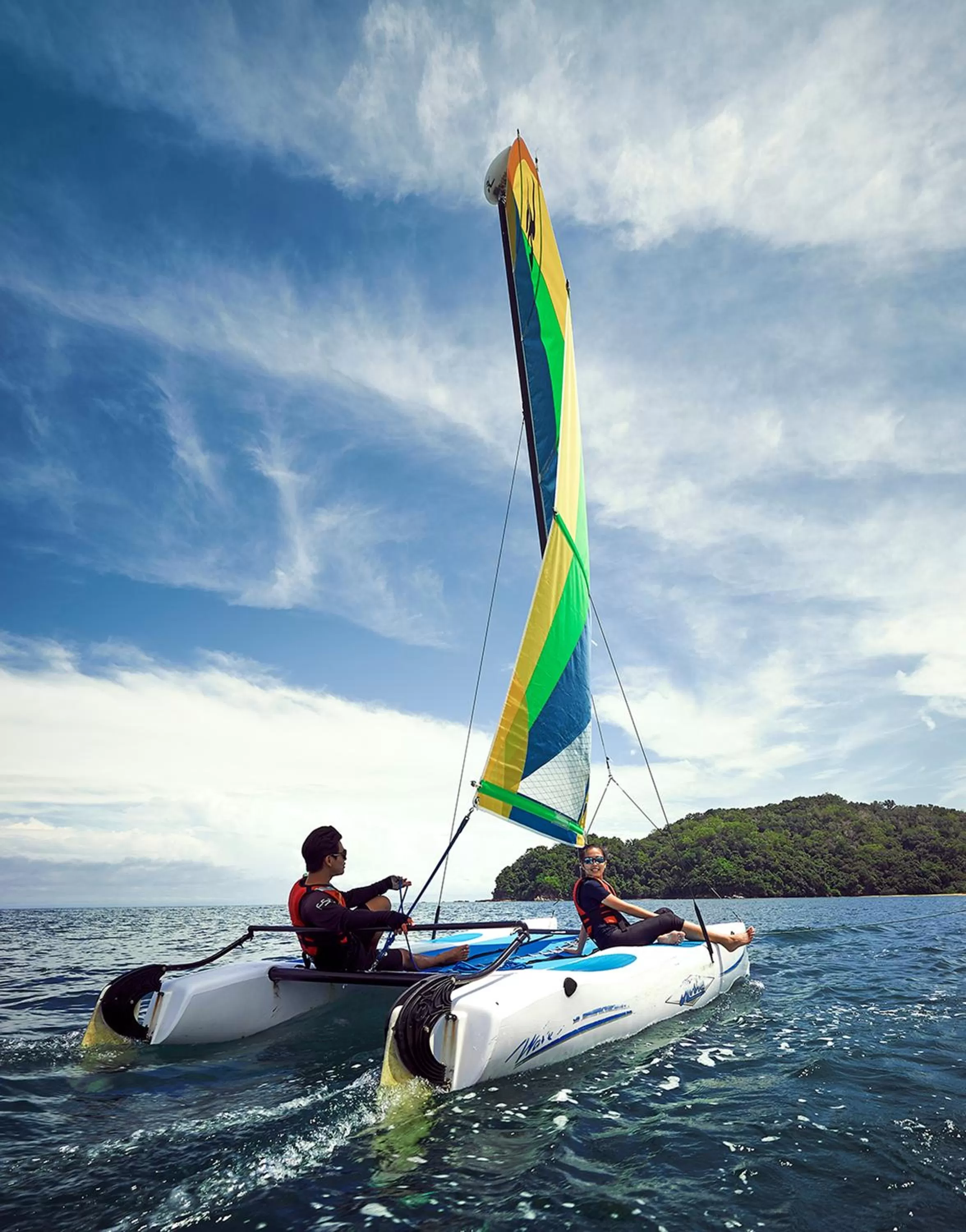 Windsurfing in Shangri-La Rasa Ria, Kota Kinabalu