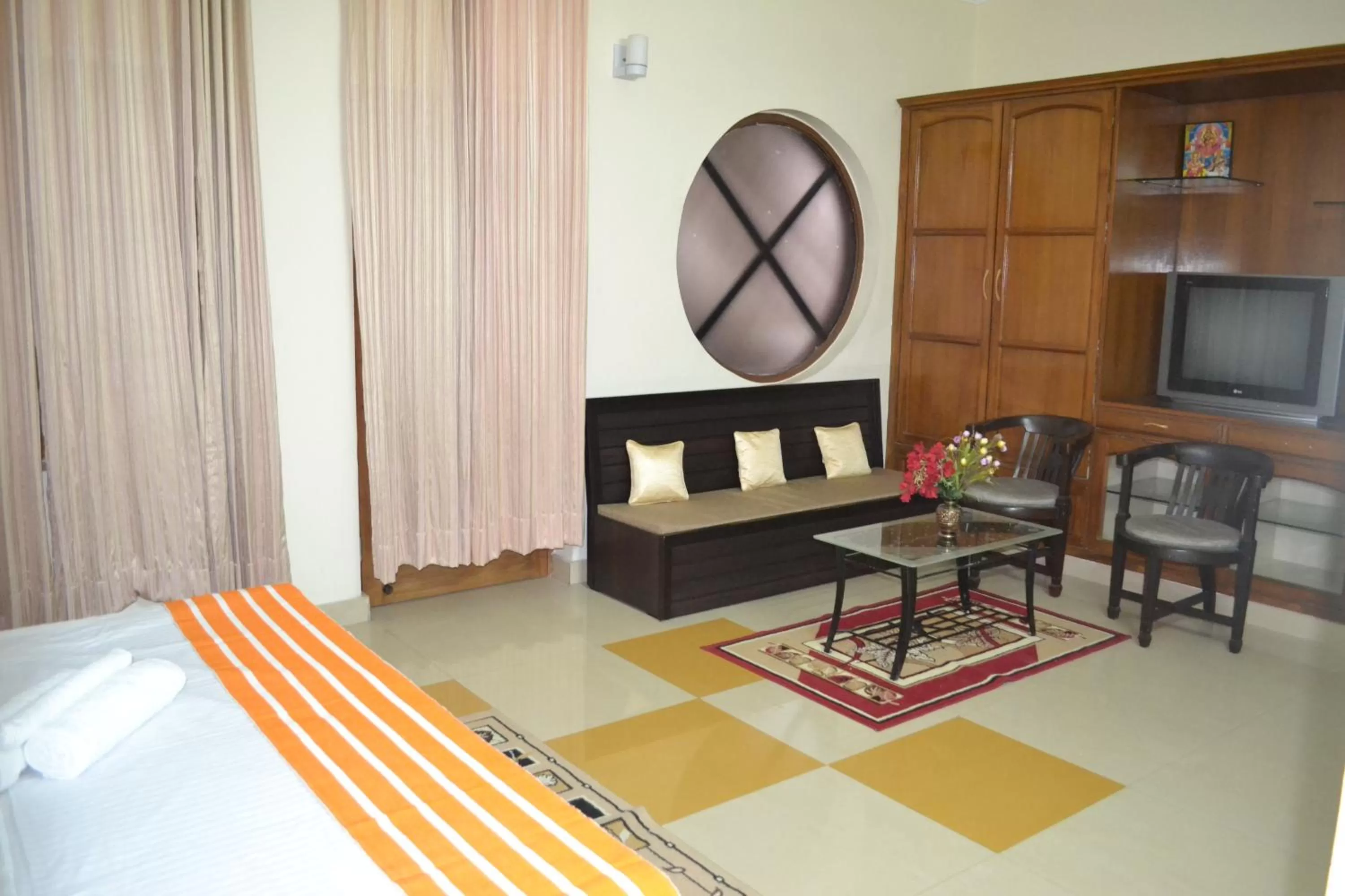 Bedroom, Bed in Raj Cottage Ganga Vatika