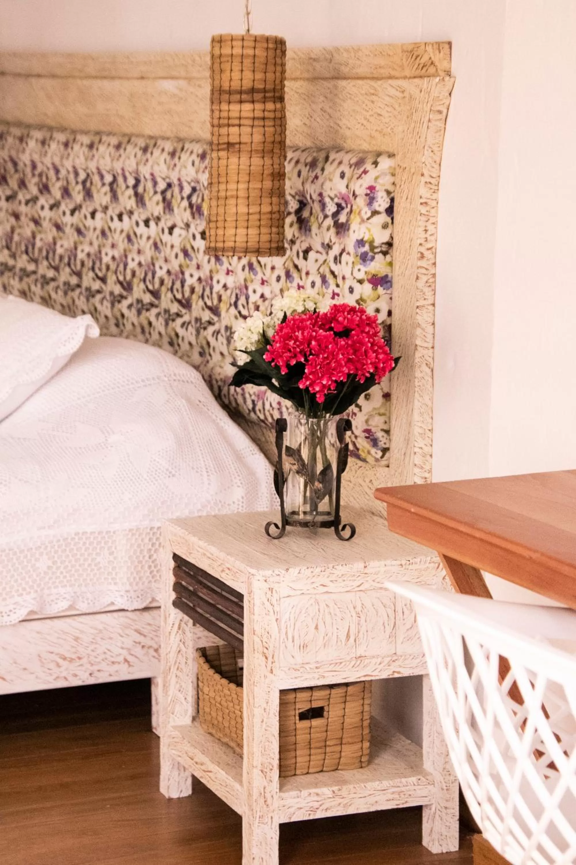 Decorative detail, Bed in El Despertar Hotel