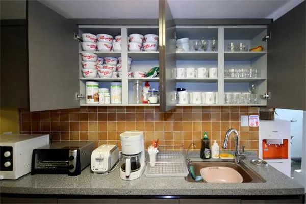 Kitchen or kitchenette in Crib 49 Guesthouse - Foreigner only