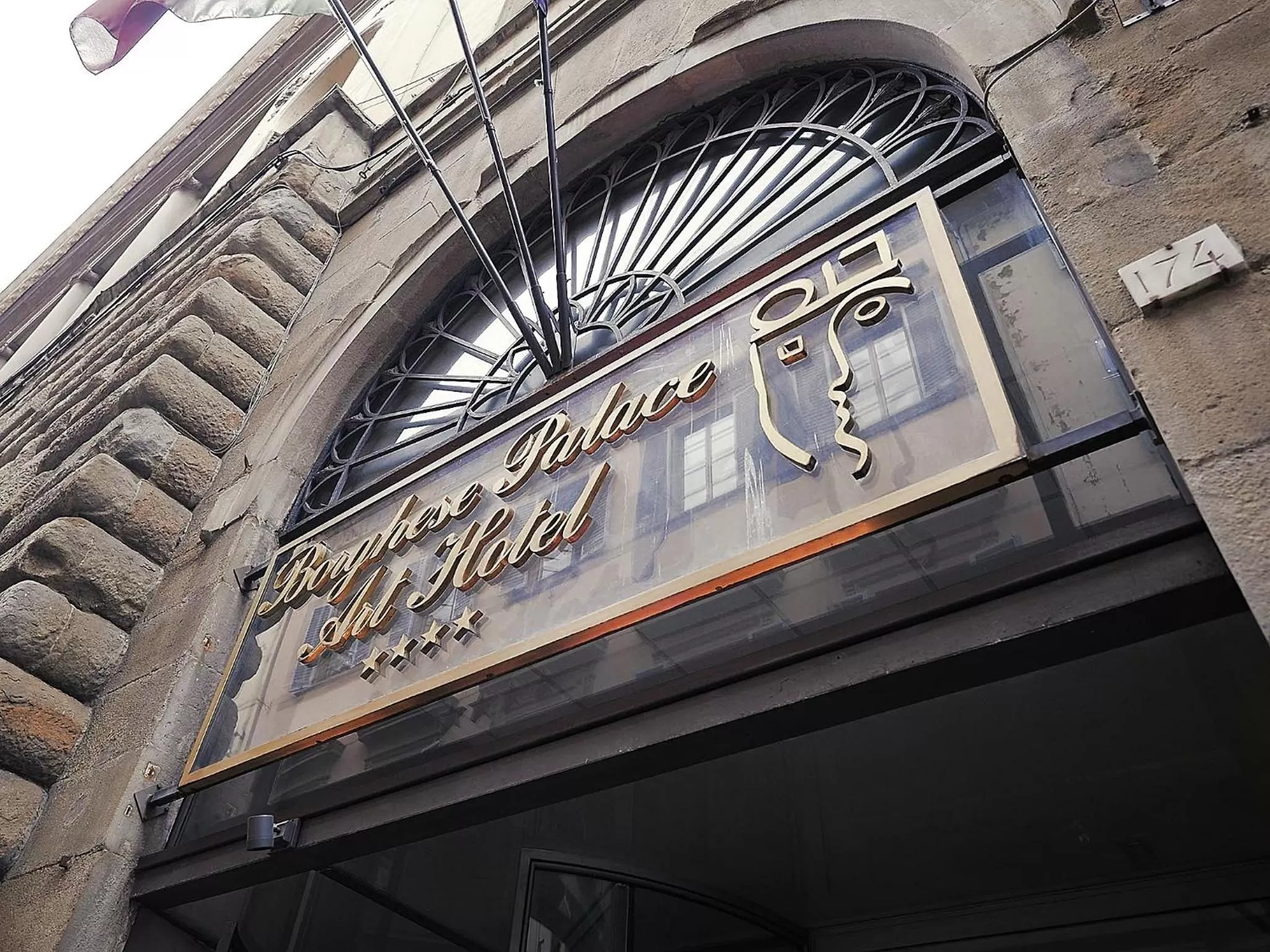 Facade/entrance in Borghese Palace Art Hotel