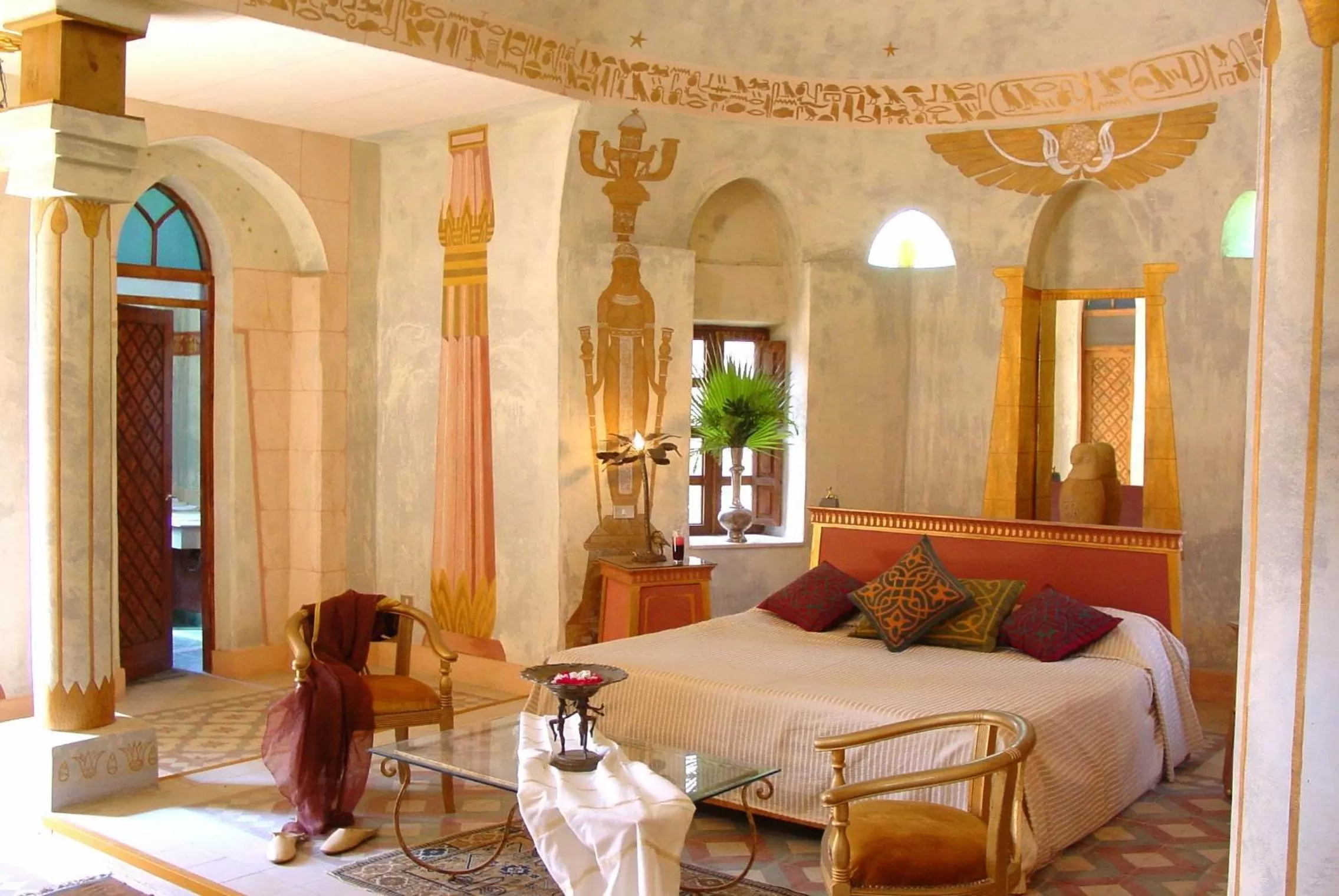 Photo of the whole room, Bed in Al Moudira Hotel