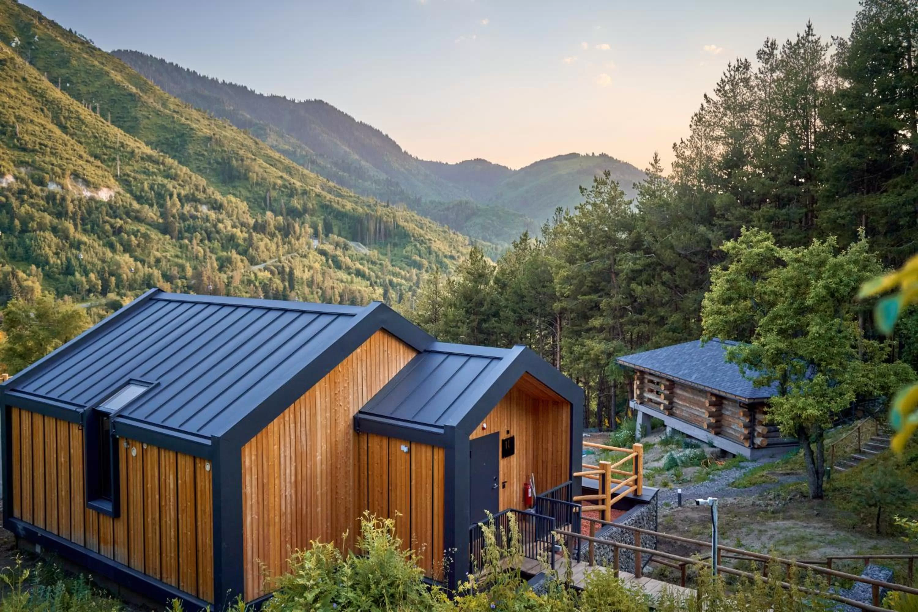 Sunset in Qazaq Auyl Eco Hotel