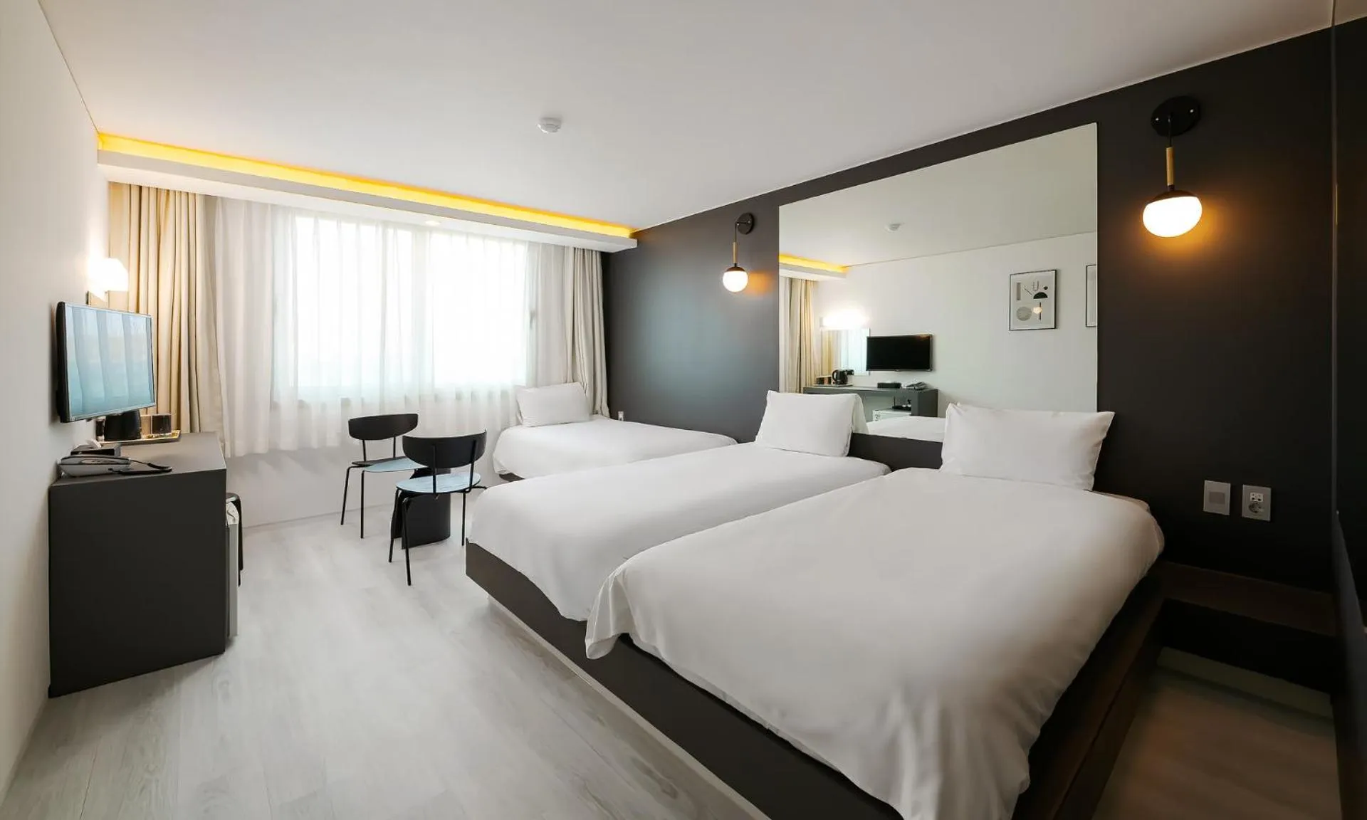 Bed in Pampas Hotel Jeju